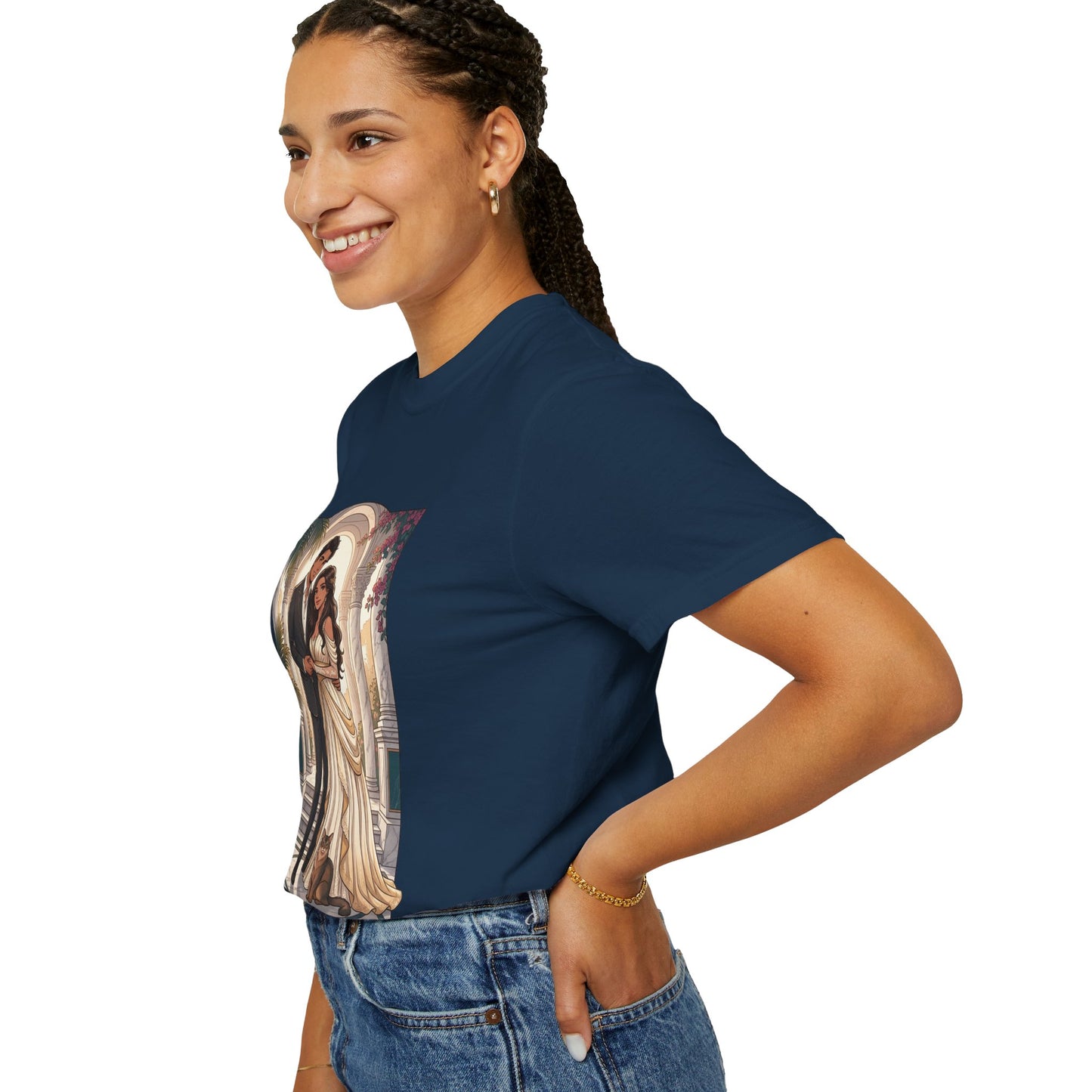 Romantic Vintage Wedding Portrait T-Shirt — "In Every Lifetime, I'd Find You"