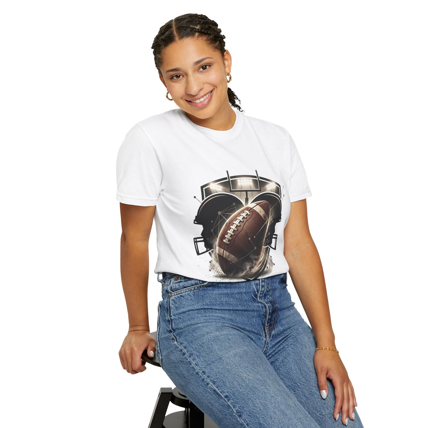 Football T-Shirt — "United Through the Game" Team Spirit Tee
