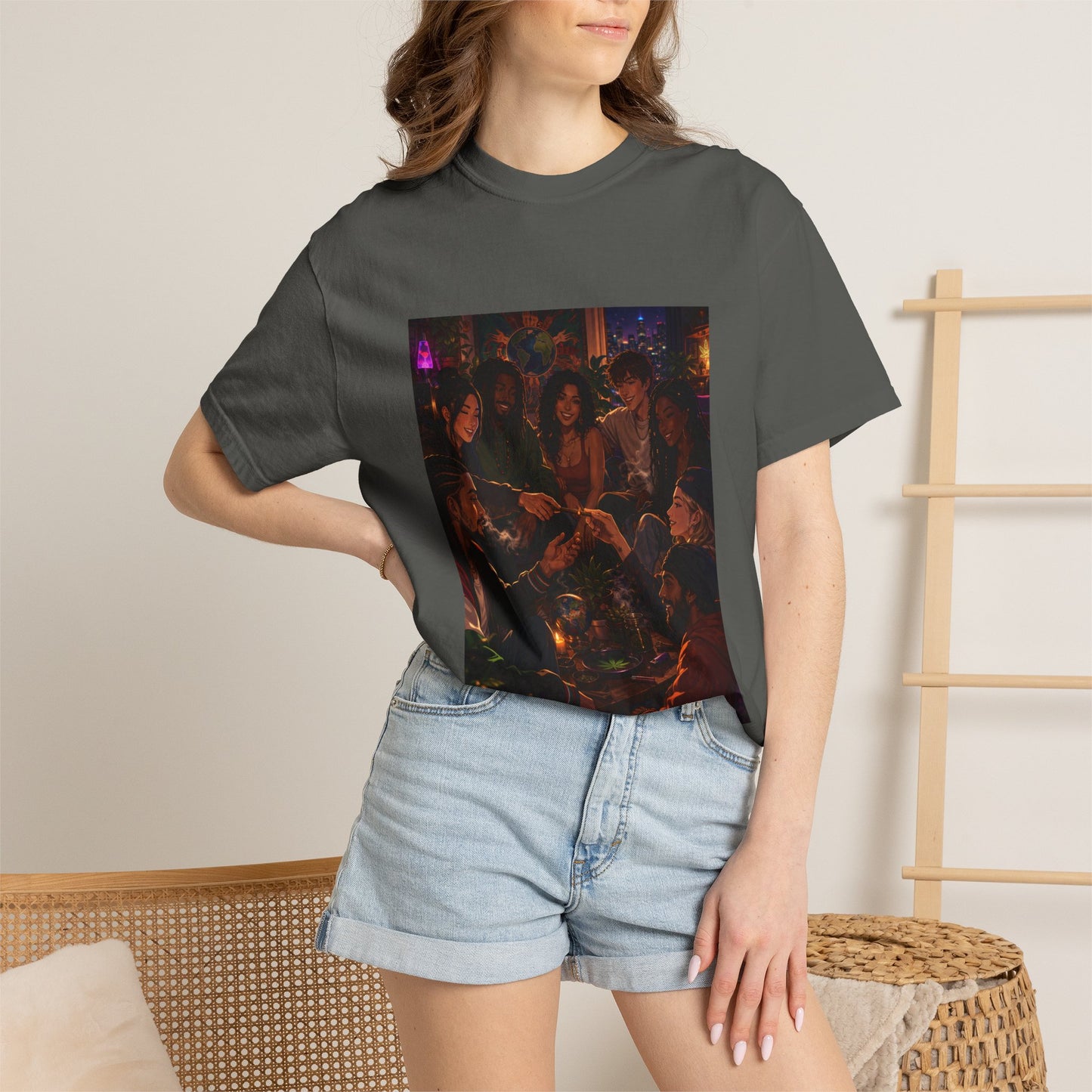 OUR MEMORIES - Vintage Night Party Scene T-Shirt