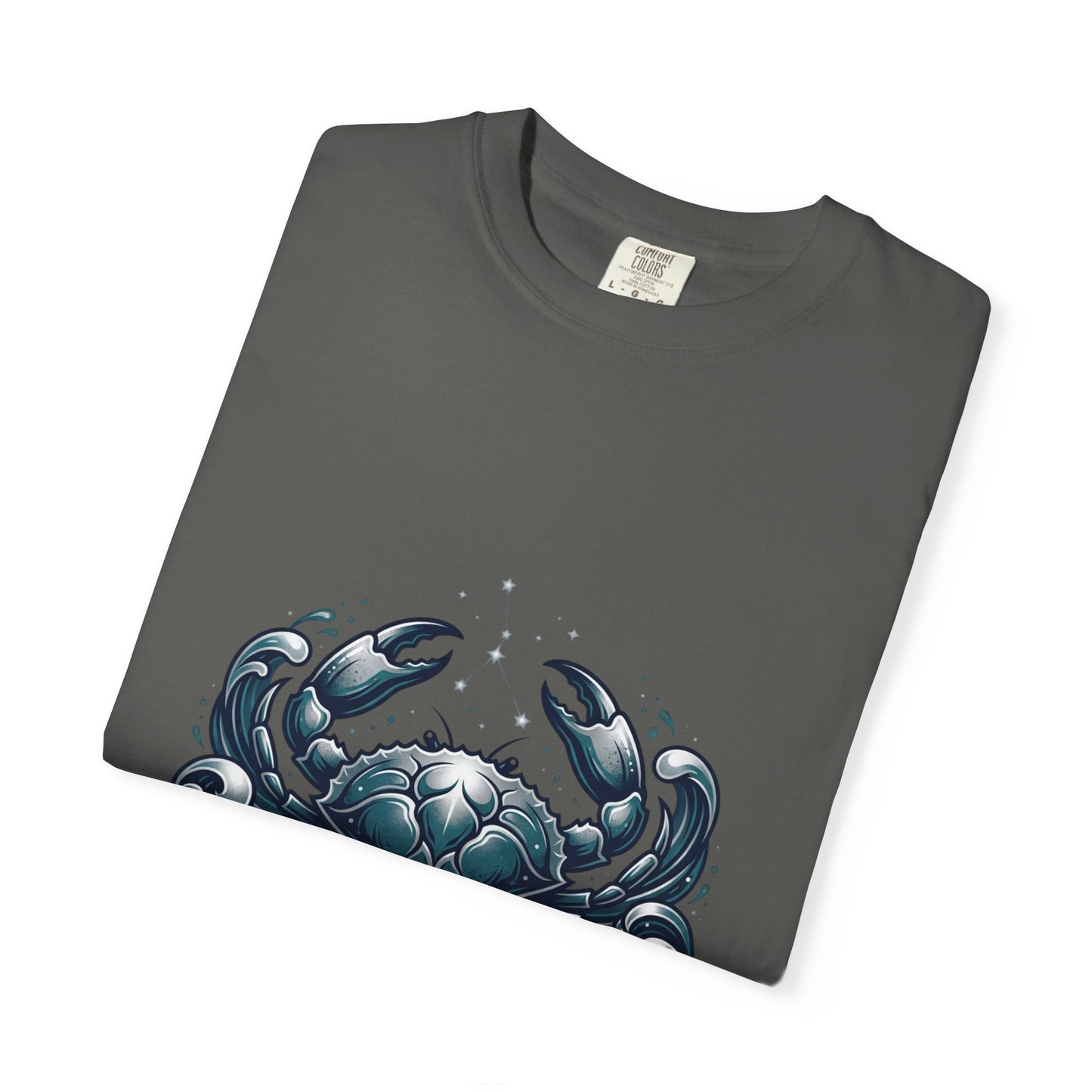 Cancer Zodiac T-Shirt — Stylized Crab Astrological Tee