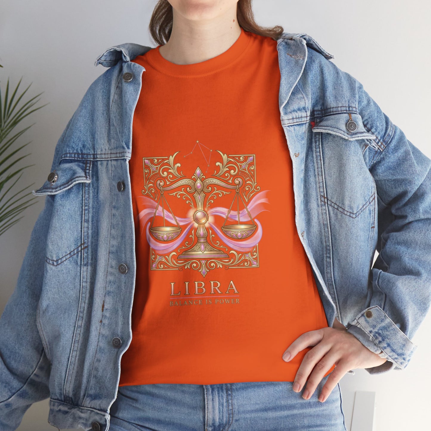 Libra Scales T‑Shirt — Zodiac Balance Is Power Tee