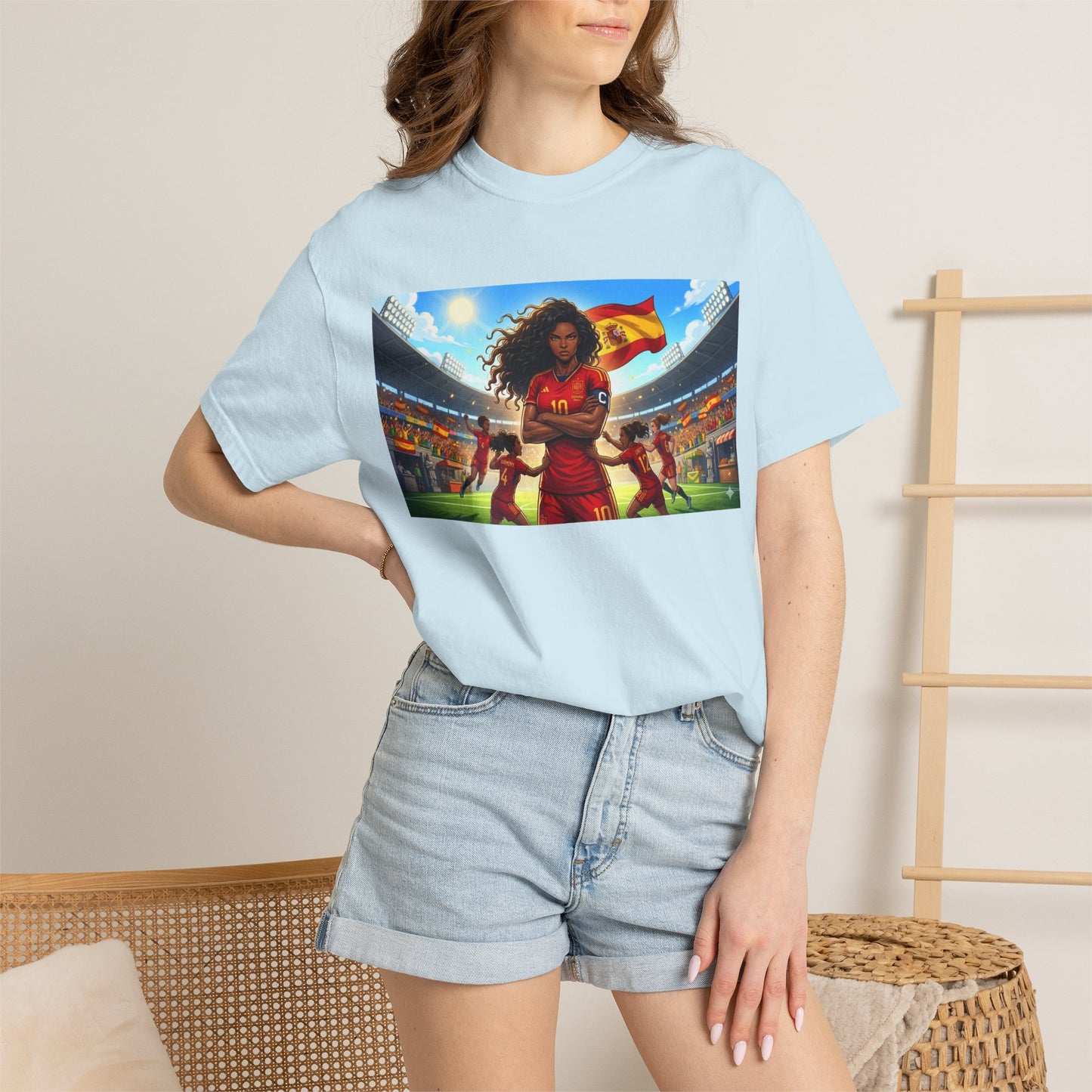 Spain – Female Soccer Champion - Stadium Graphic T-Shirt