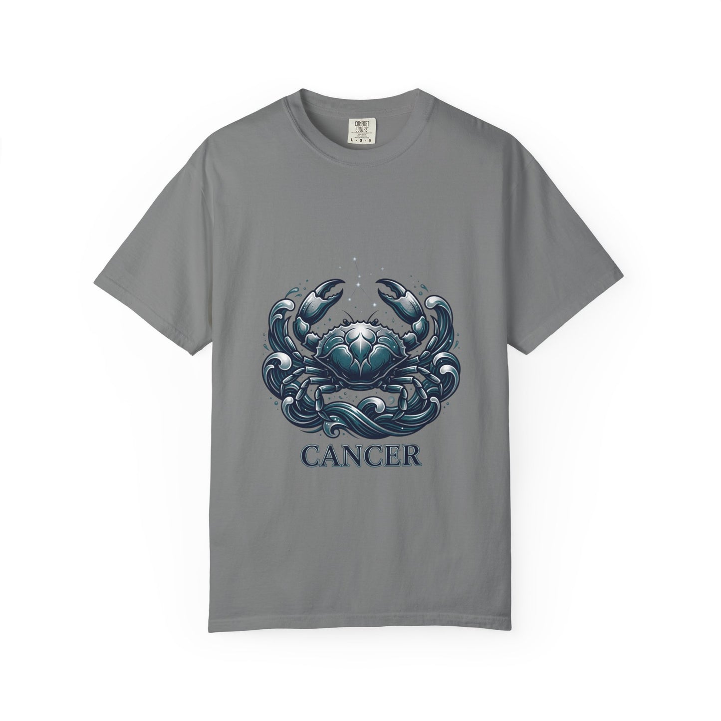 Cancer Zodiac T-Shirt — Stylized Crab Astrological Tee
