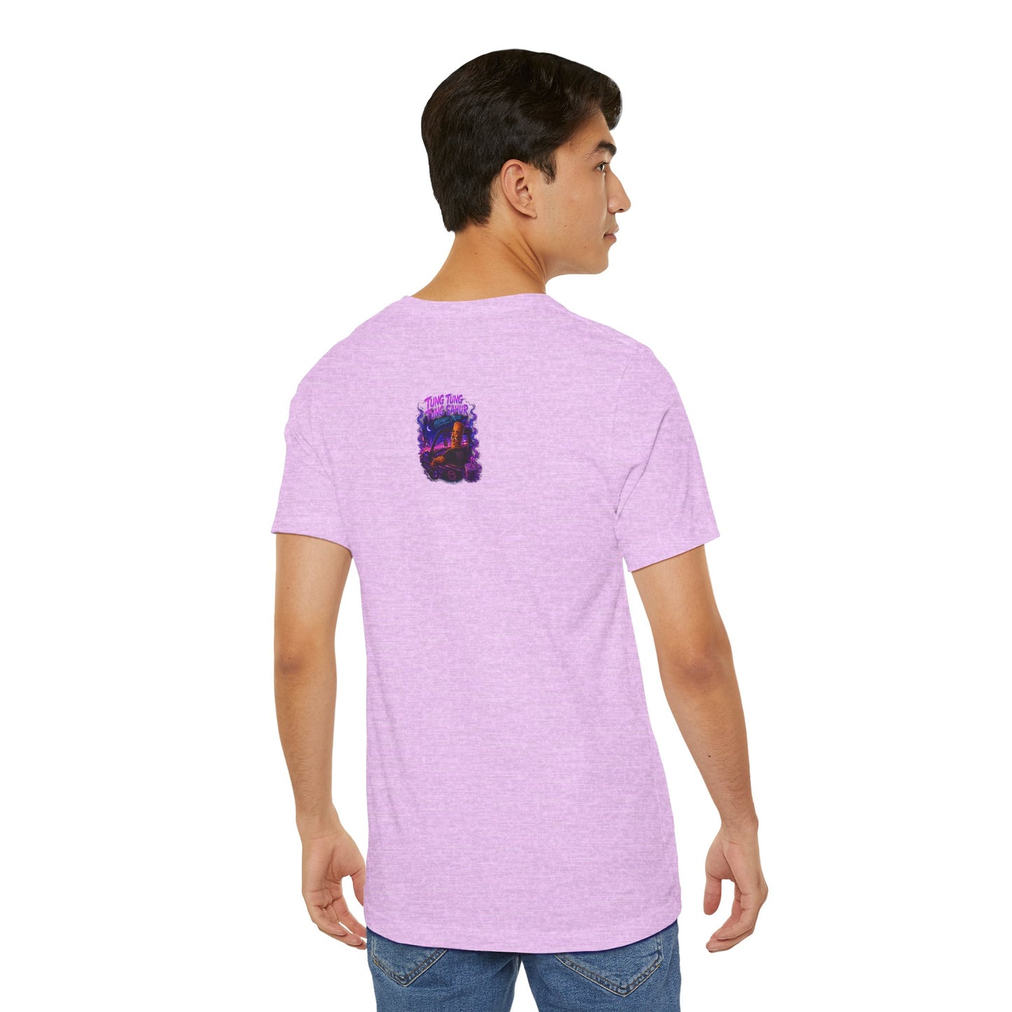 Tung Tung Tung Sahur Who Ride Like Us T-Shirt — Night Cruise Vaporwave Graphic Tee