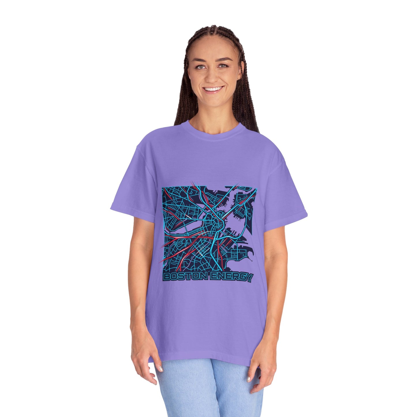 Boston Energy Map T-Shirt — City Map Graphic Tee