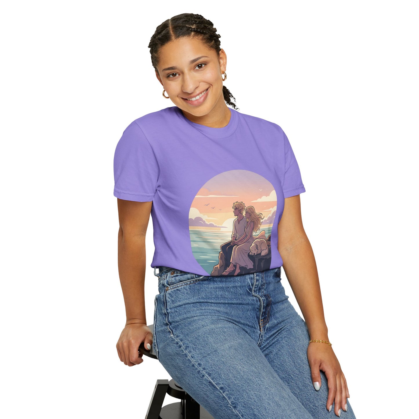 Ocean Sunset Graphic T-Shirt — "The Ocean Already Knows"