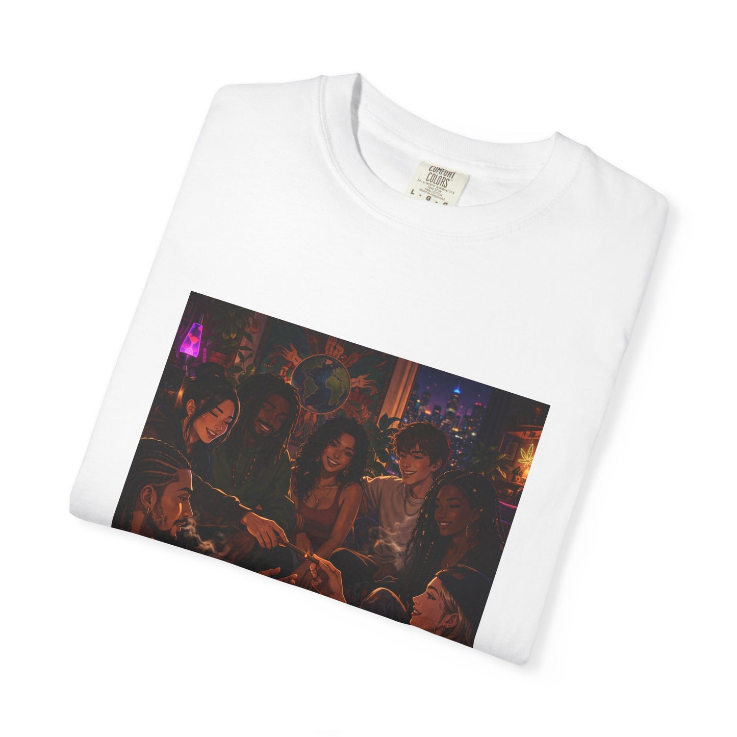 OUR MEMORIES - Vintage Night Party Scene T-Shirt