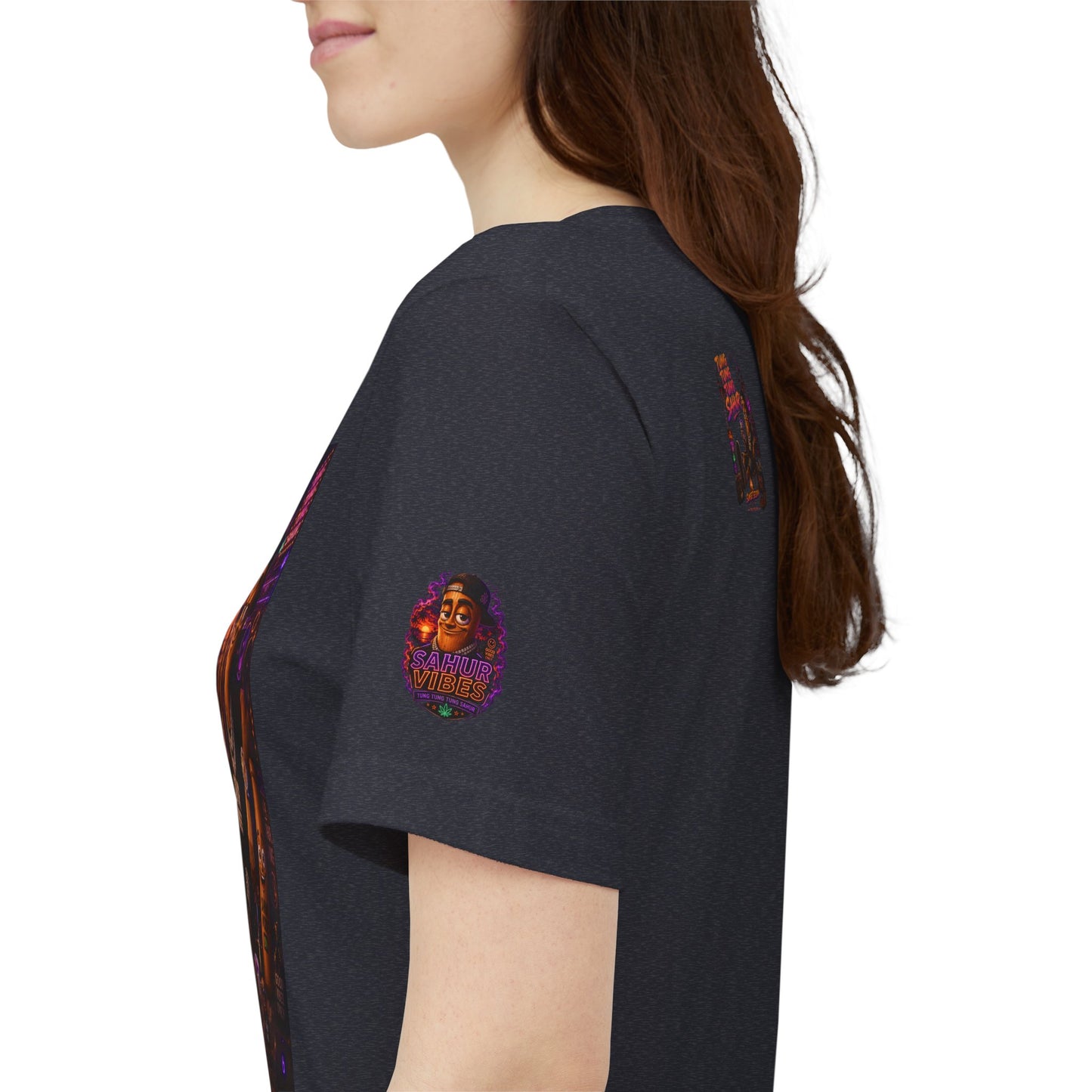 Tung Tung Tung Sahur Laid-Back Nightlife Graphic Tee — "Things Take Time" Urban Cartoon Design