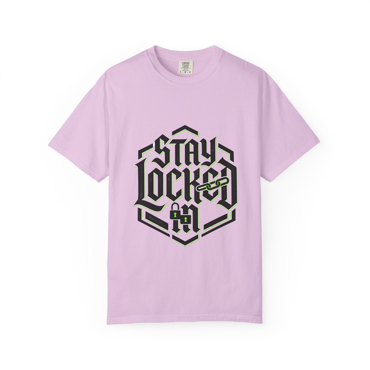 Stay Locked T-Shirt — Hexagonal Streetwear Graphic Tee