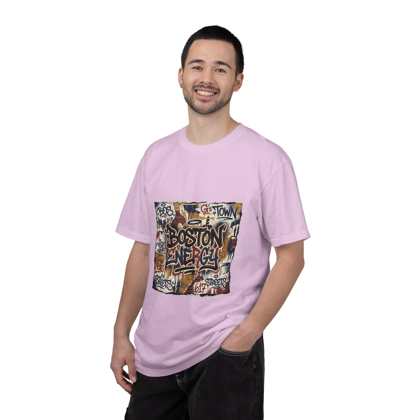 Boston Graffiti Tee — Urban Street Art T‑Shirt