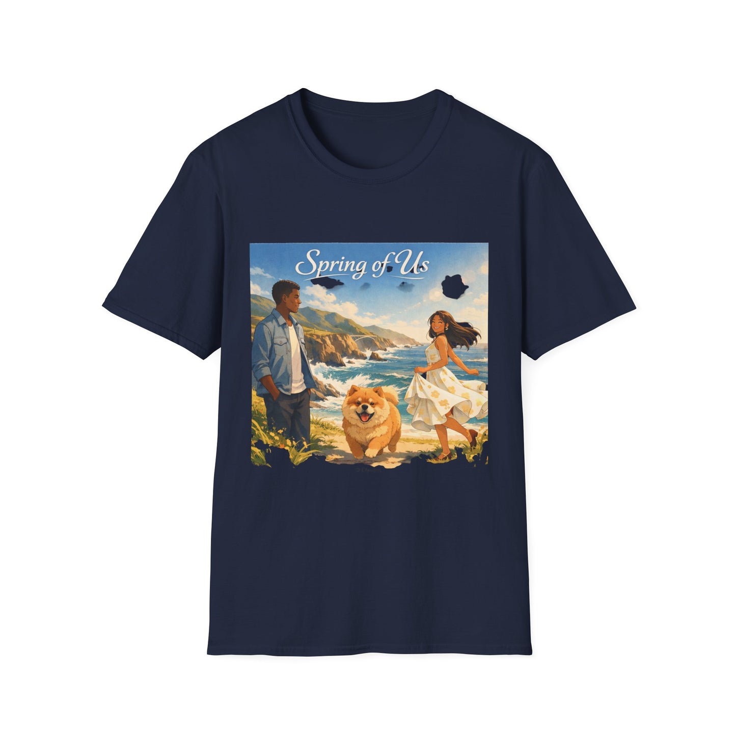 Spring of Us T-Shirt — Romantic Coastal Illustration Tee