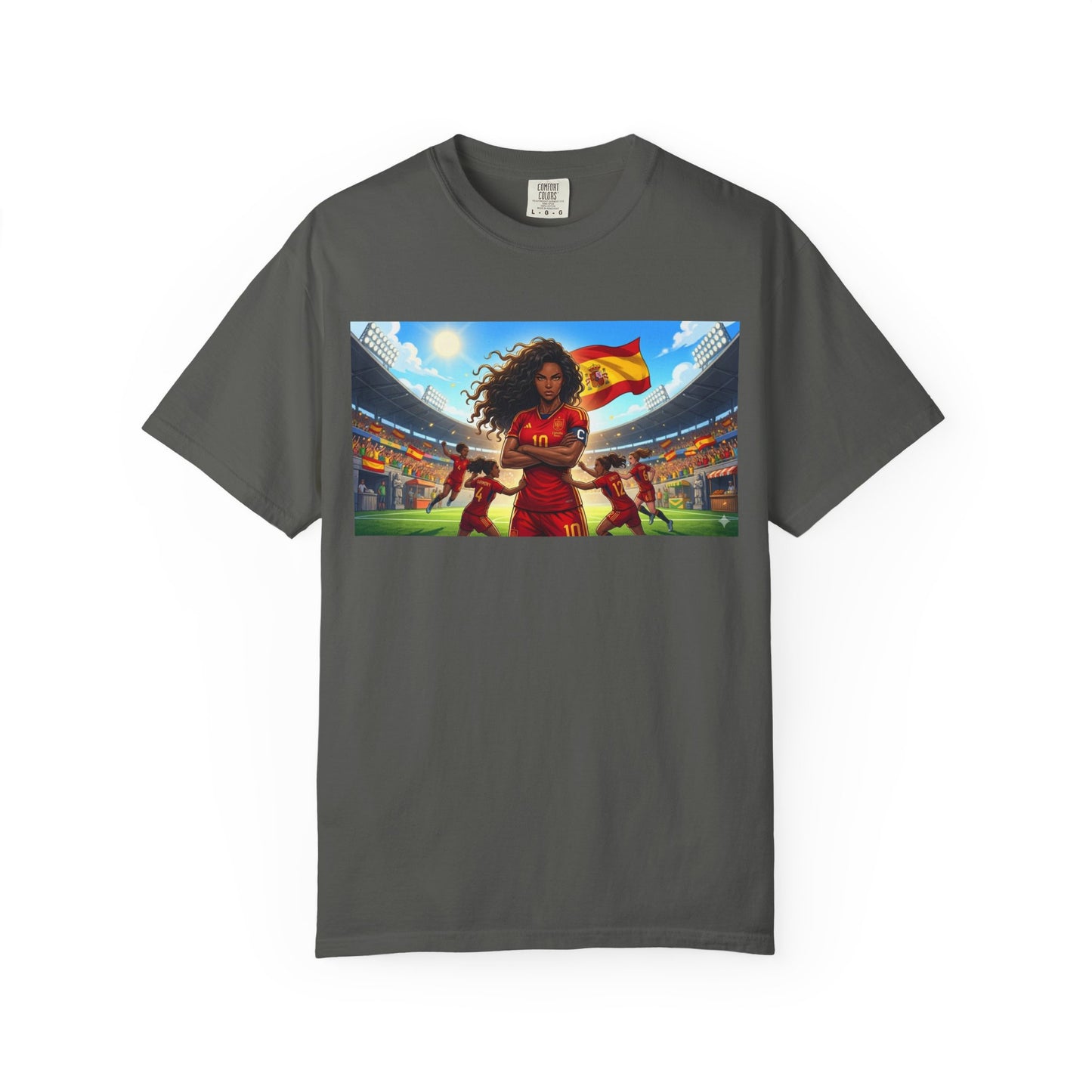 Spain – Female Soccer Champion - Stadium Graphic T-Shirt