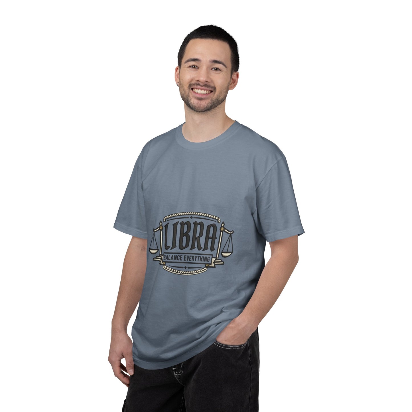 Libra Zodiac T-Shirt — "Balance Everything" Scales Design