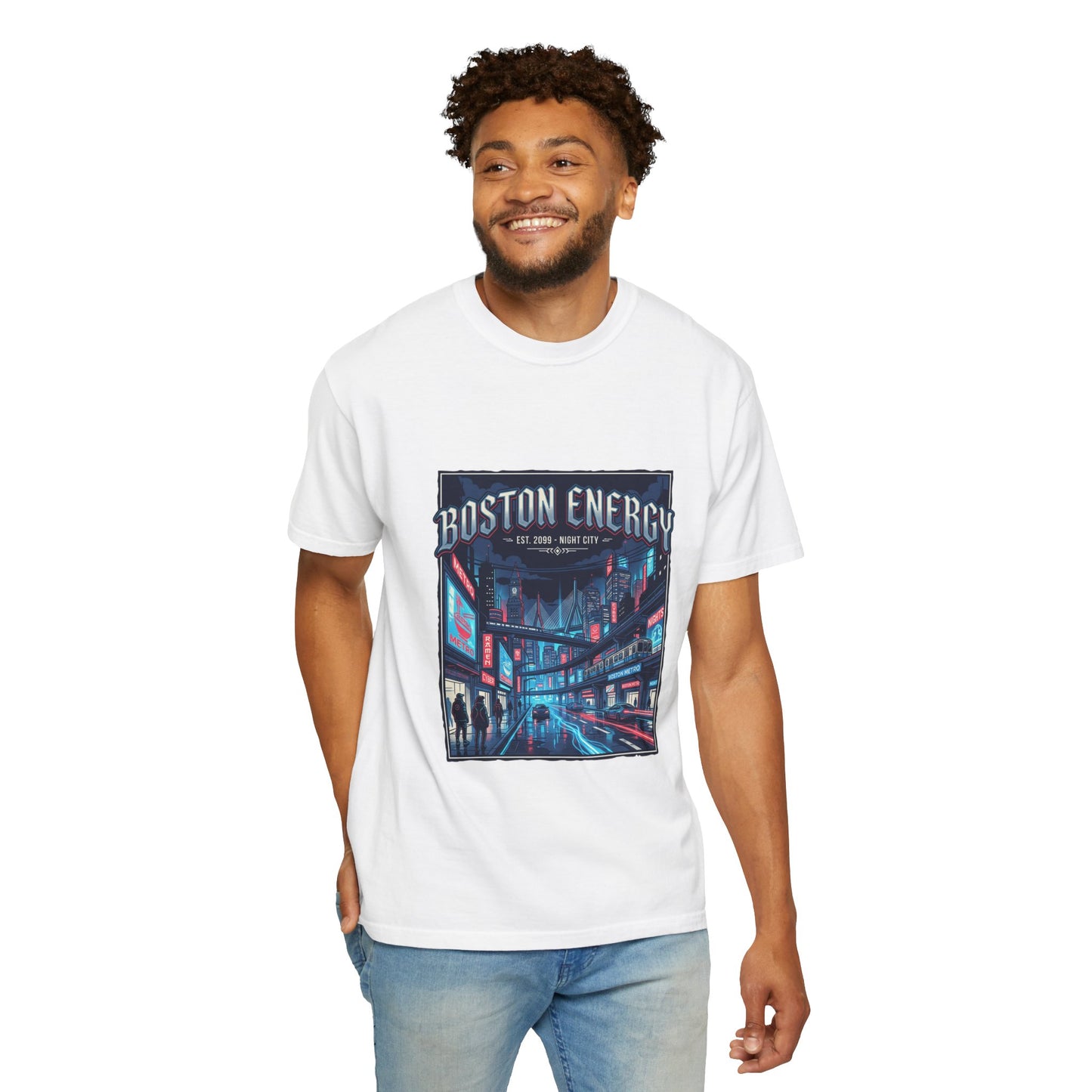 Boston Energy Graphic T-Shirt — Neon City Streetwear