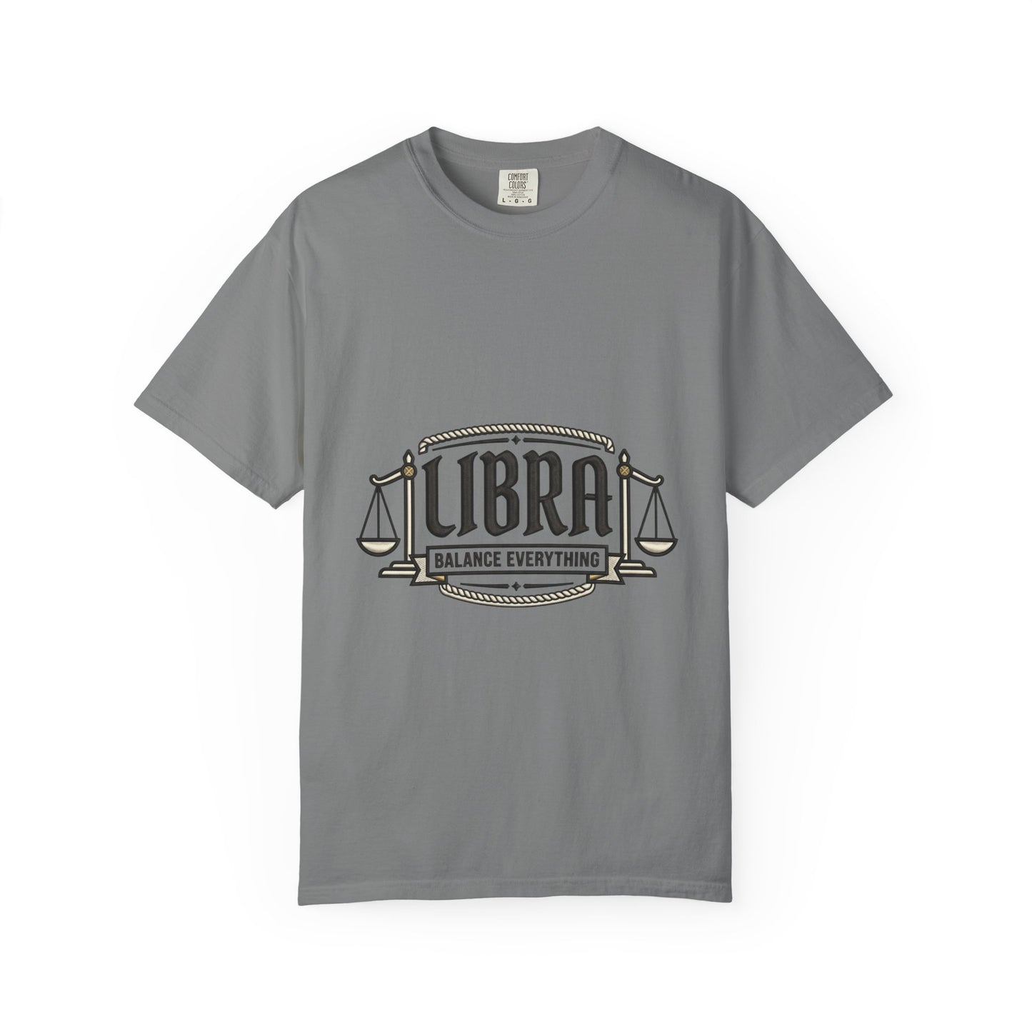 Libra Zodiac T-Shirt — "Balance Everything" Scales Design