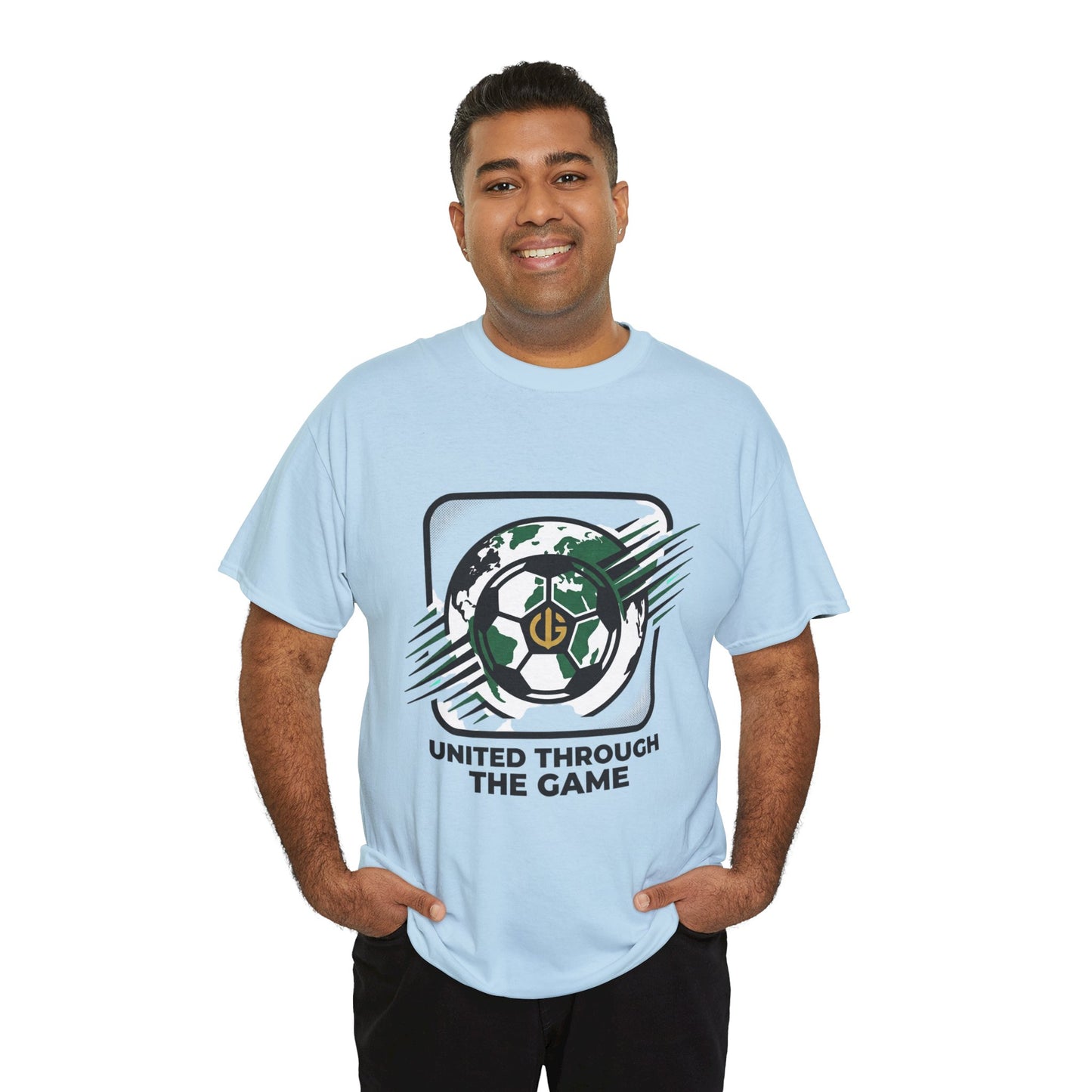 Soccer T-Shirt — "United Through the Game" Graphic Tee