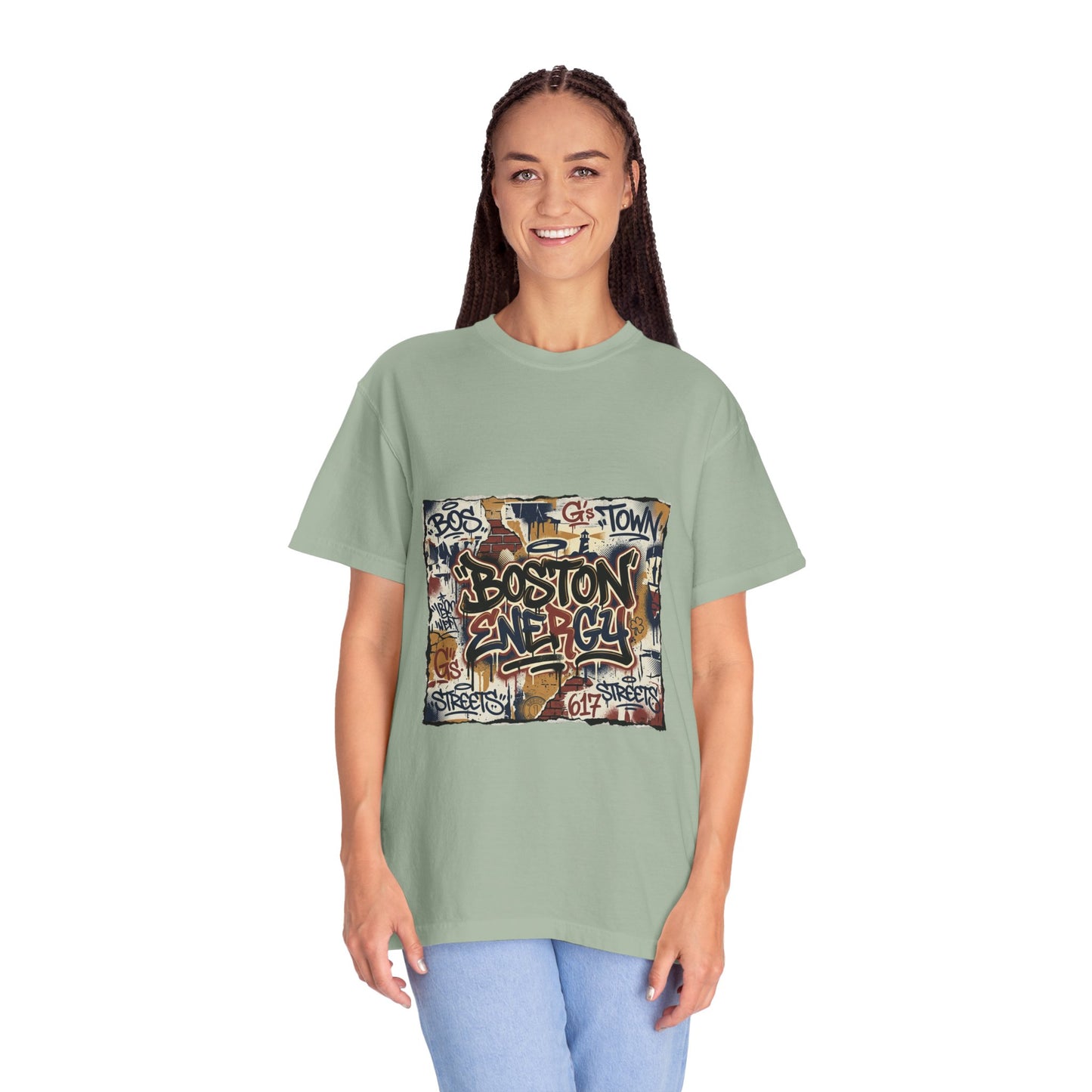 Boston Graffiti Tee — Urban Street Art T‑Shirt