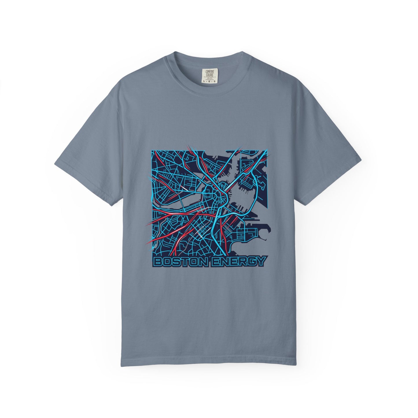 Boston Energy Map T-Shirt — City Map Graphic Tee