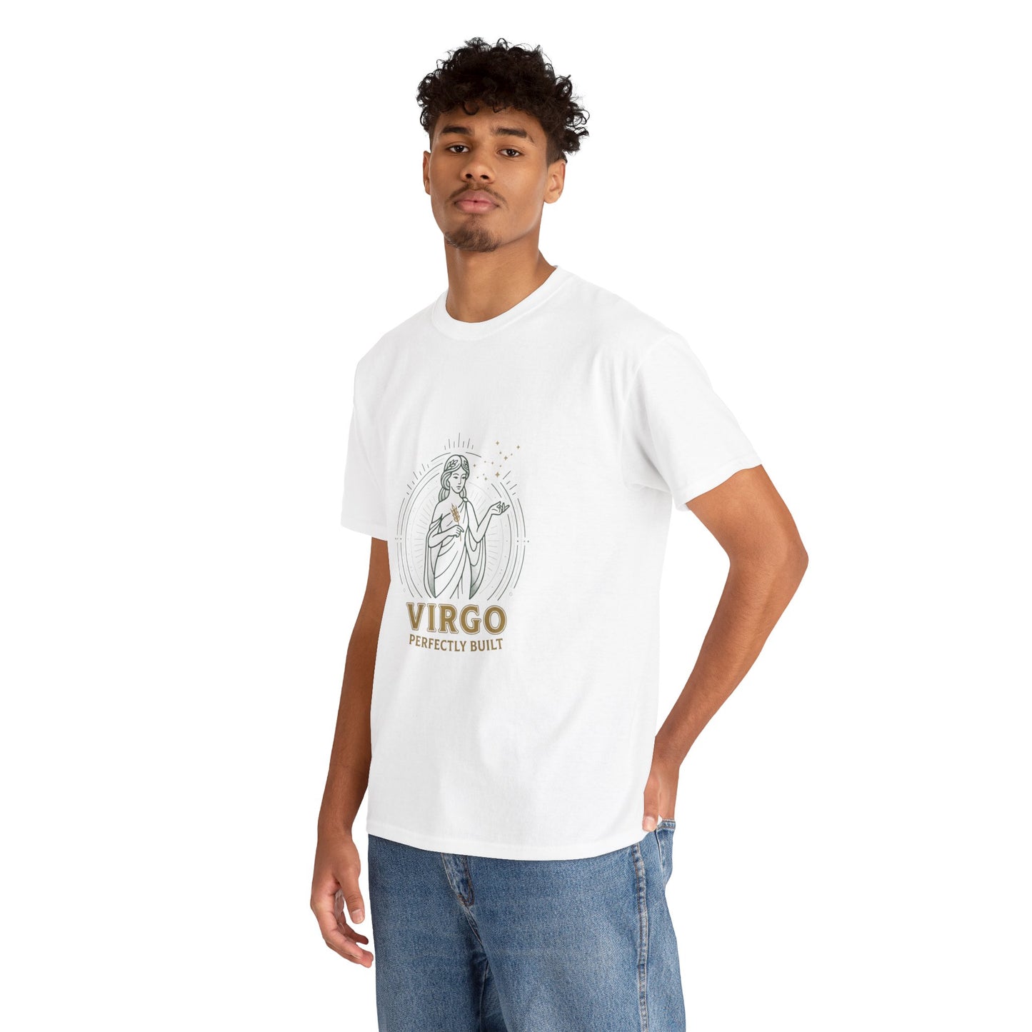Virgo 'Perfectly Built' Zodiac T-Shirt — Astrology Graphic Tee