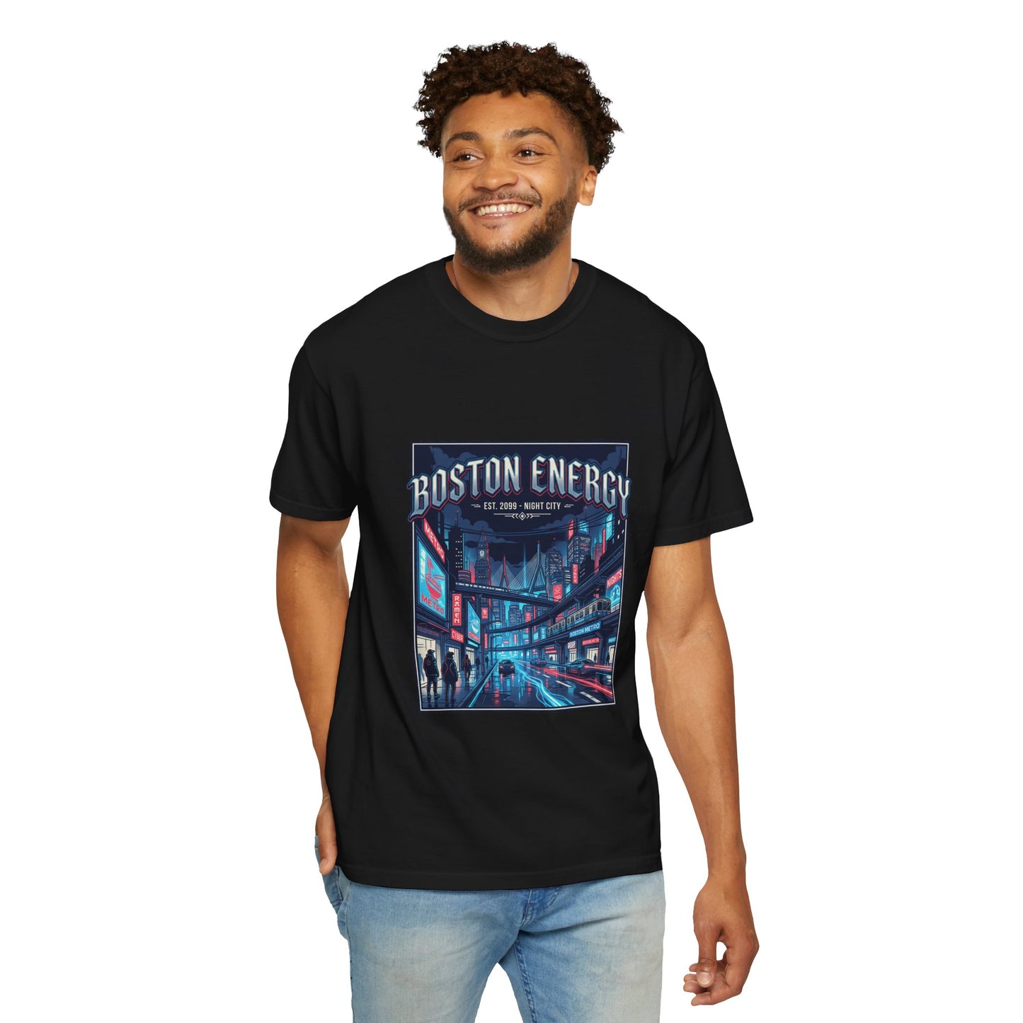 Boston Energy Graphic T-Shirt — Neon City Streetwear
