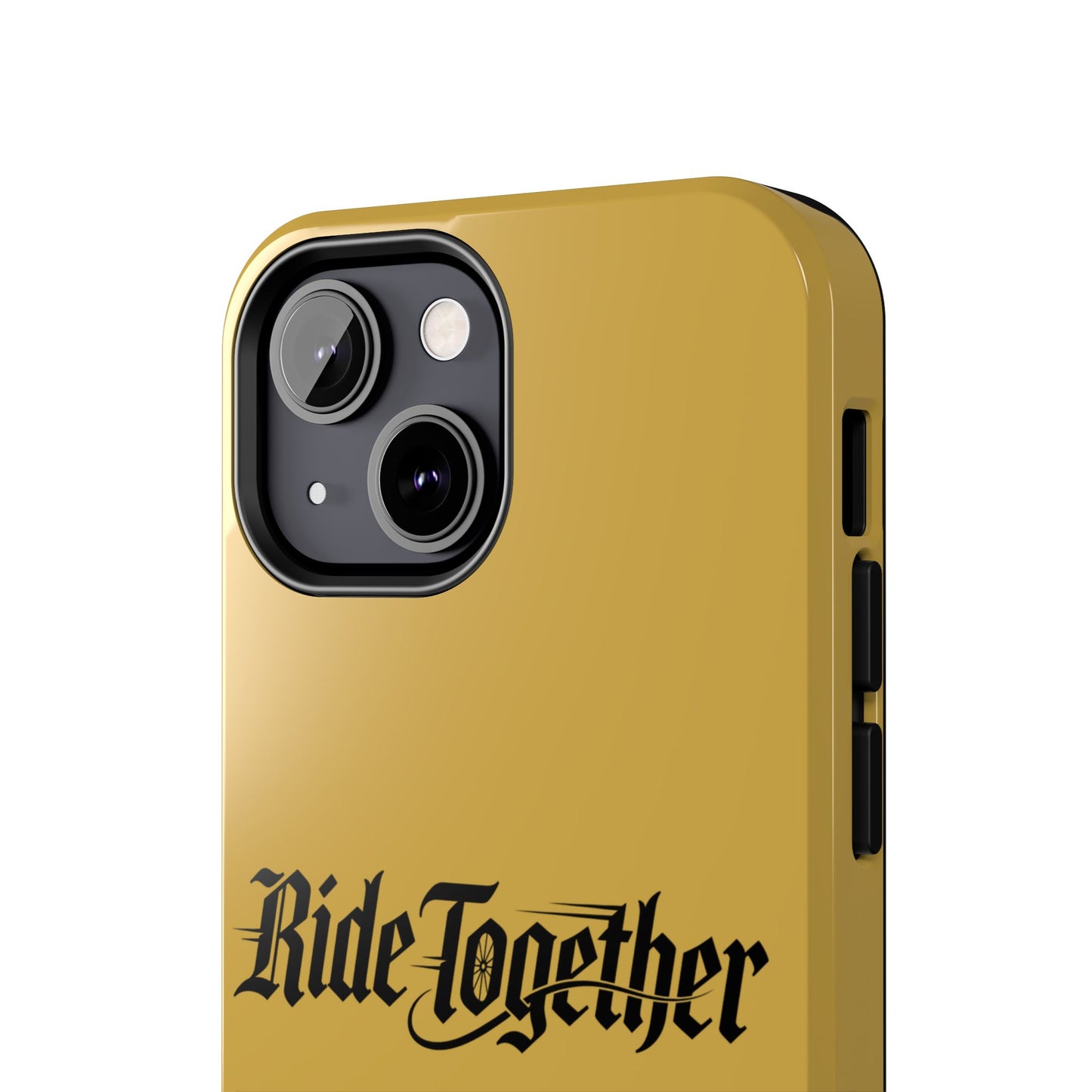 Ride Together Tough Phone Case — Durable Retro Script Protective Cover