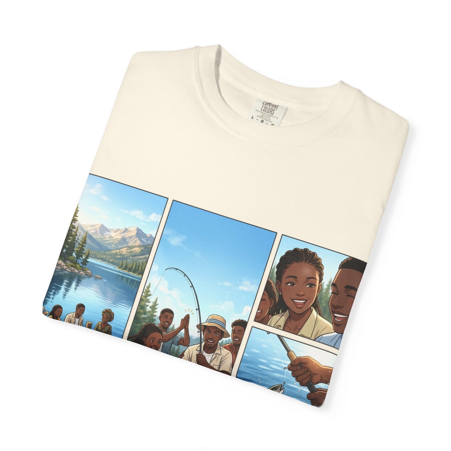 ake Tahoe Fishing Moments T-Shirt — Retro Outdoors Fishing Graphic Tee