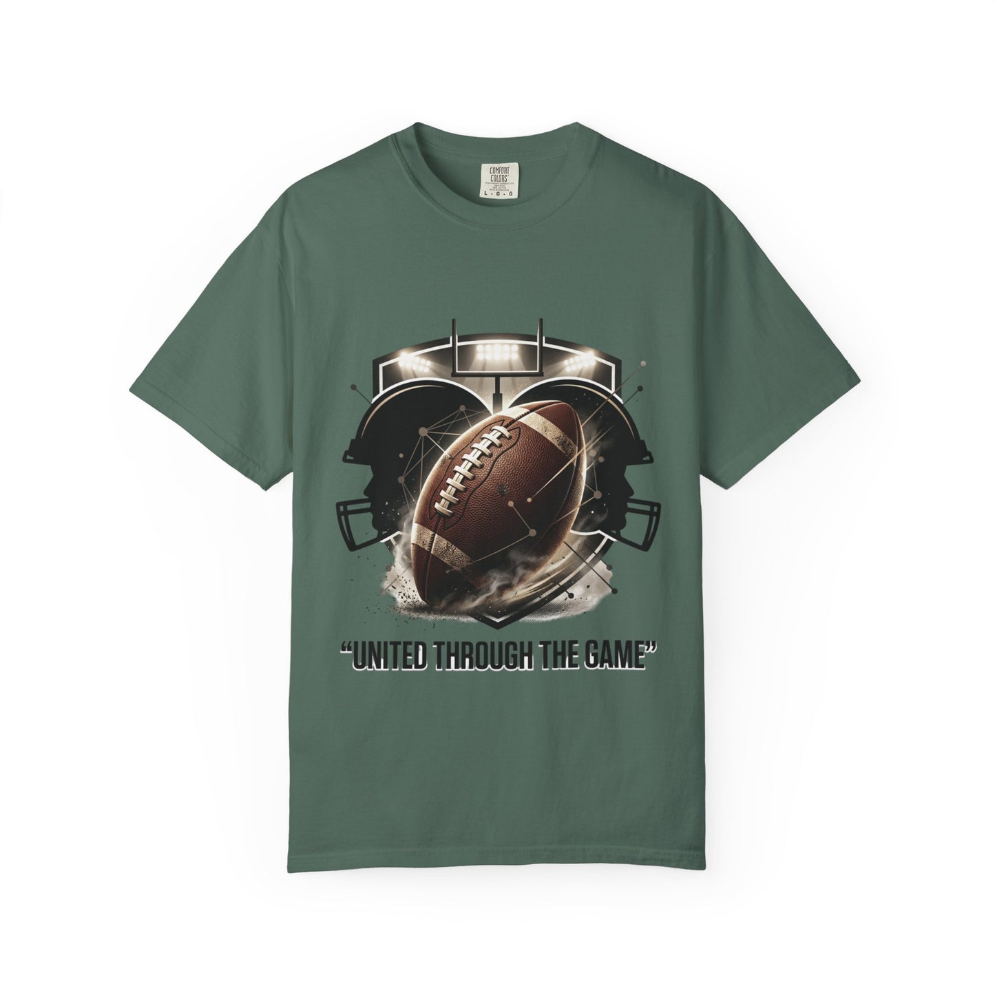 Football T-Shirt — "United Through the Game" Team Spirit Tee