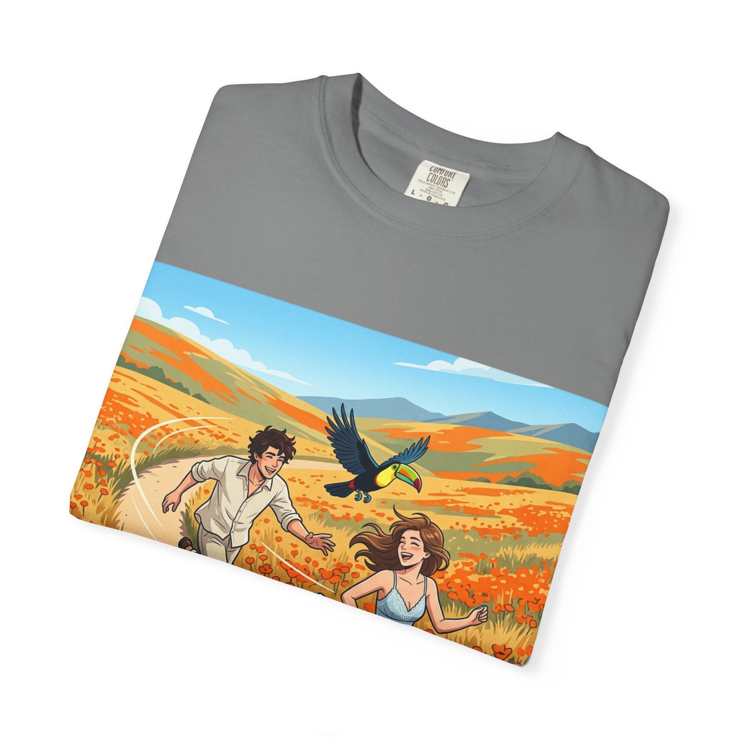 Spring of Us T-Shirt — Romantic Field Illustration Tee