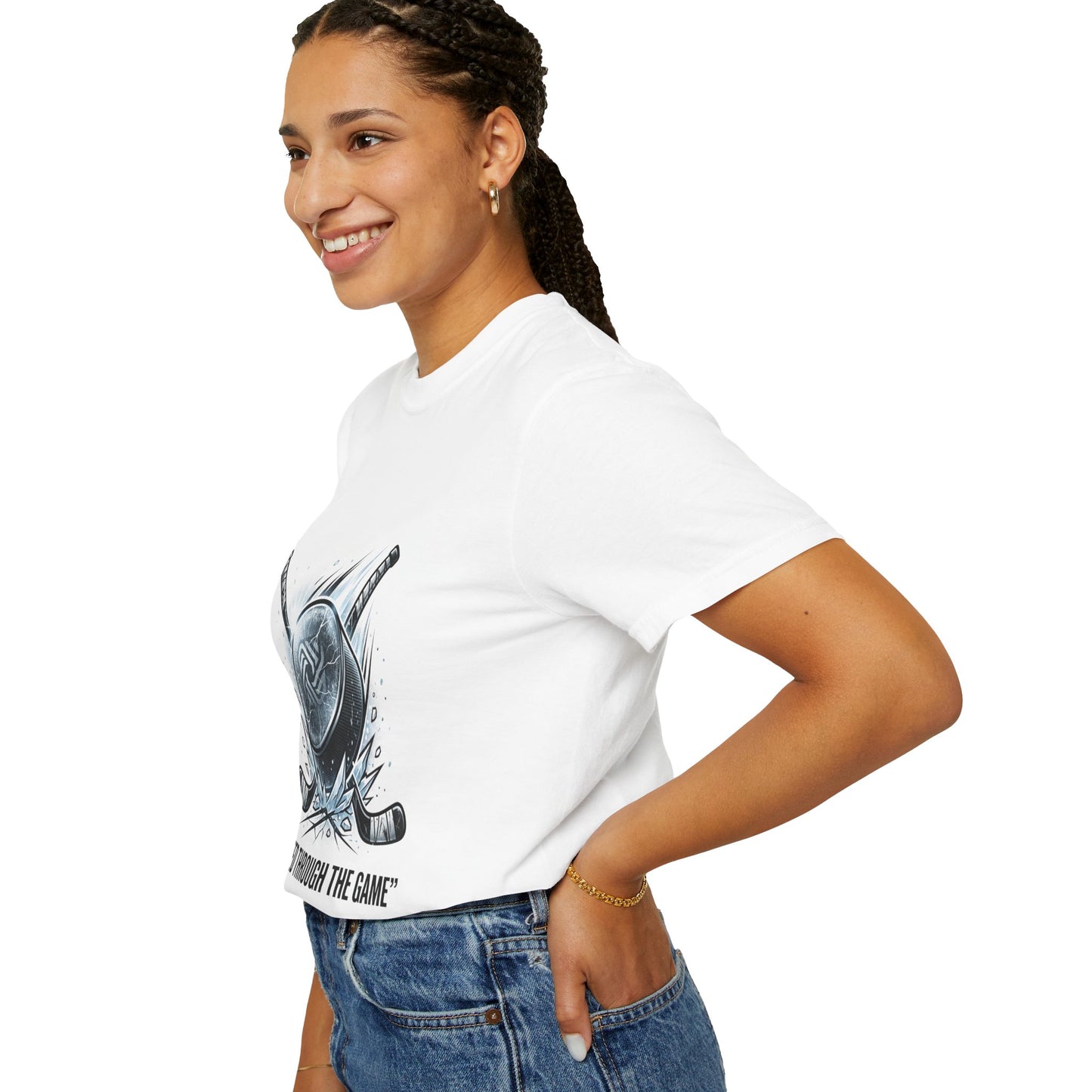 Hockey Graphic Tee — "United Through the Game" Team Spirit T-Shirt