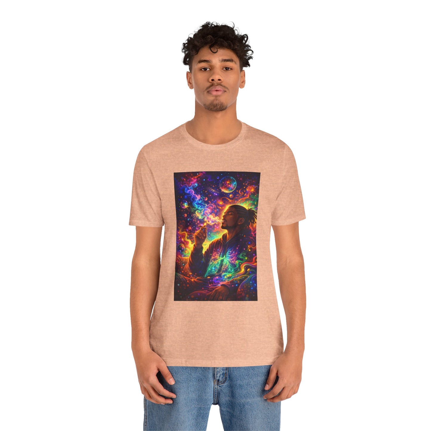 Psychedelic Session T-Shirt — Cosmic Portrait Graphic Tee