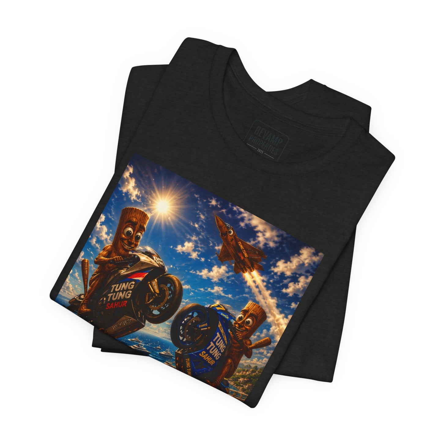 Motorcycle Stunt Tee — Sahara Riders Graphic T-Shirt