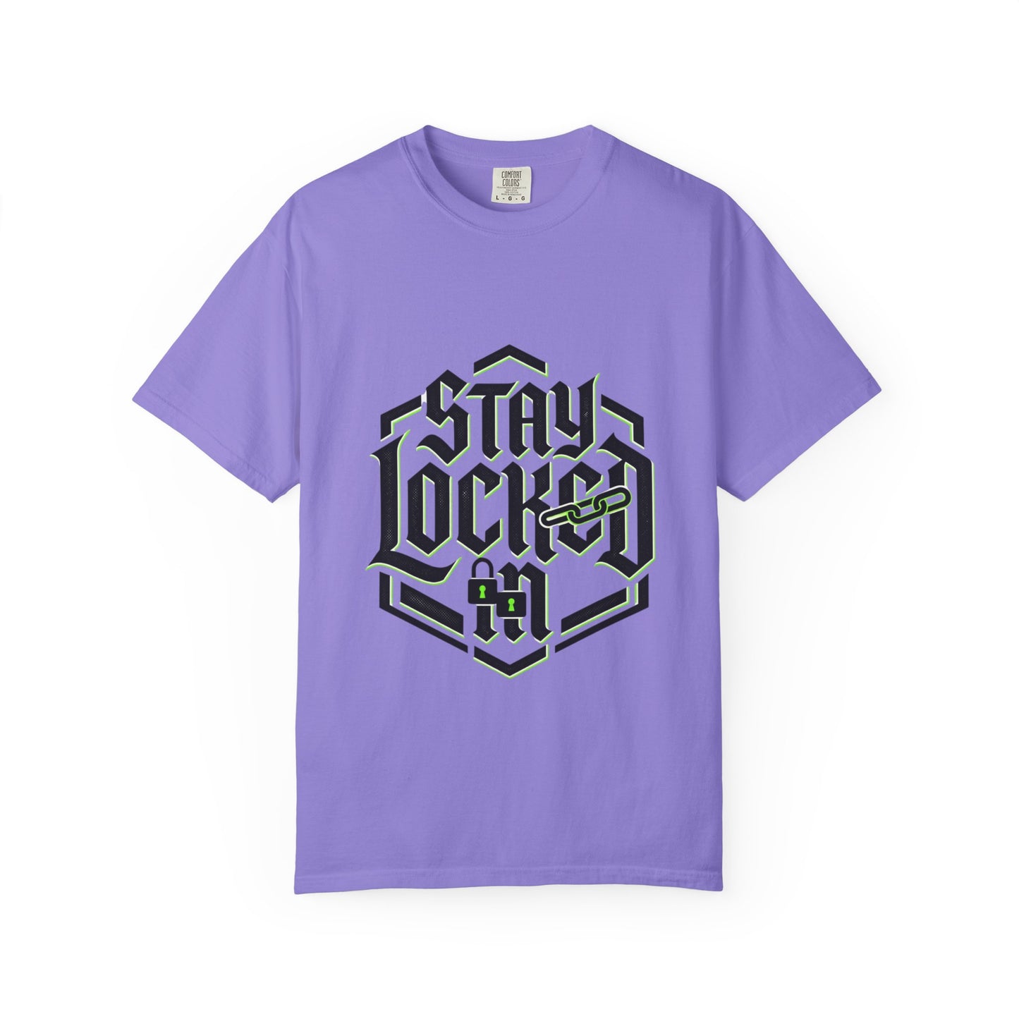 Stay Locked T-Shirt — Hexagonal Streetwear Graphic Tee