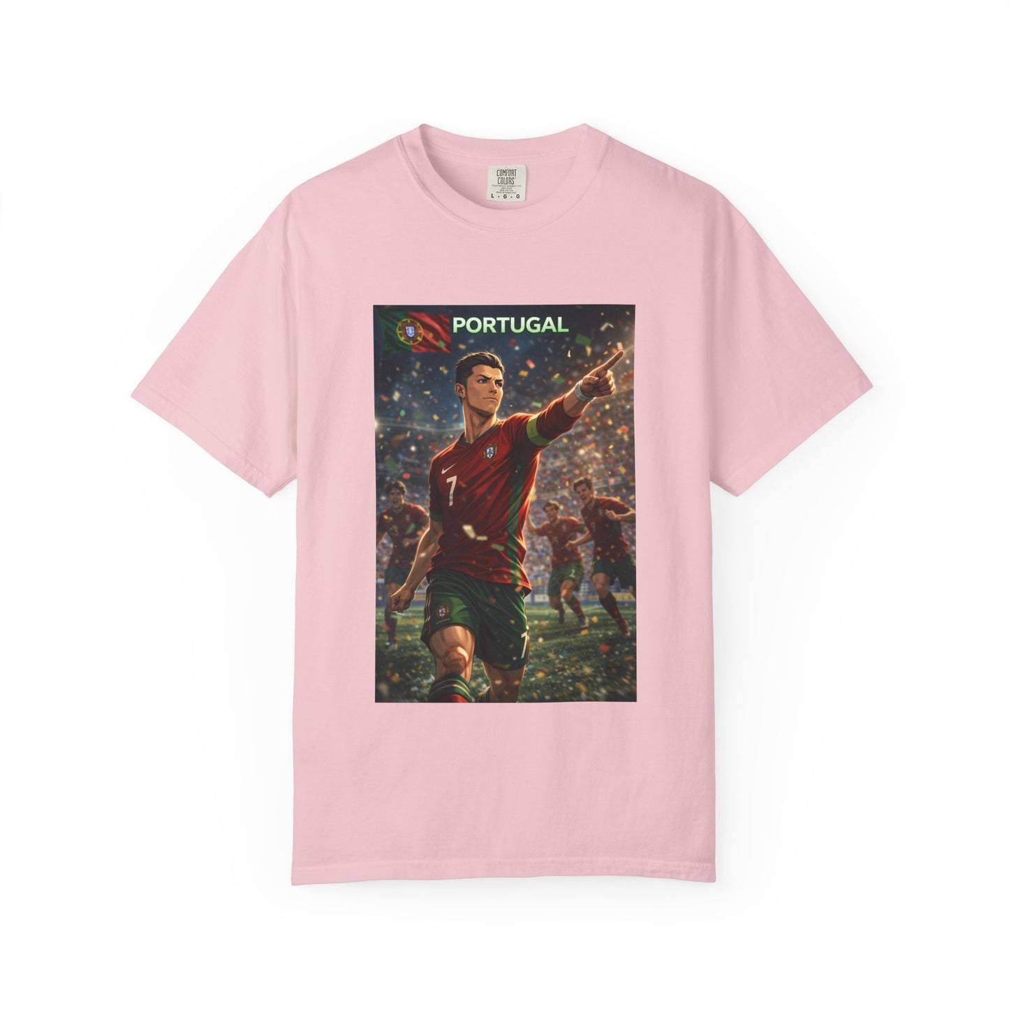 Portugal Soccer Poster T-Shirt — Cristiano Ronaldo Tribute Tee