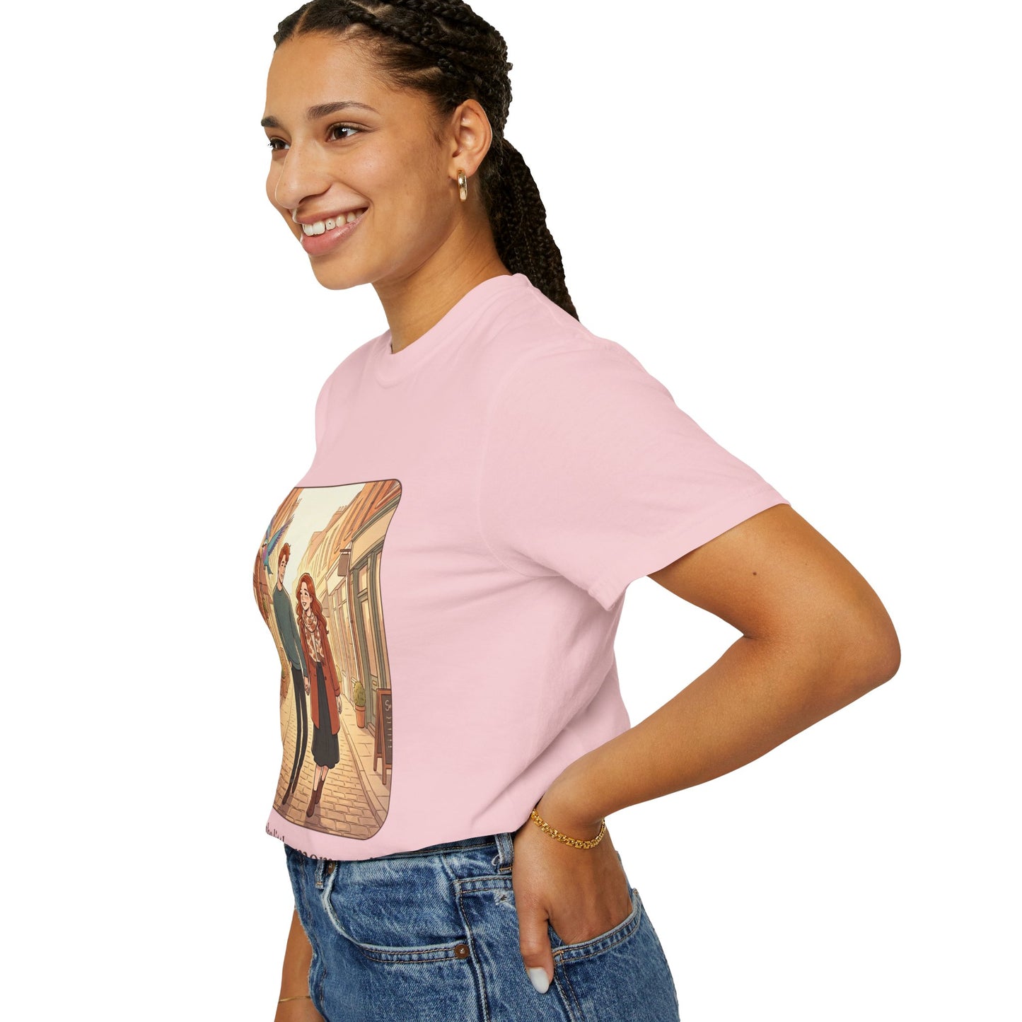 Romantic Stroll T-Shirt — “It’s the little moments” Couple Illustration Tee