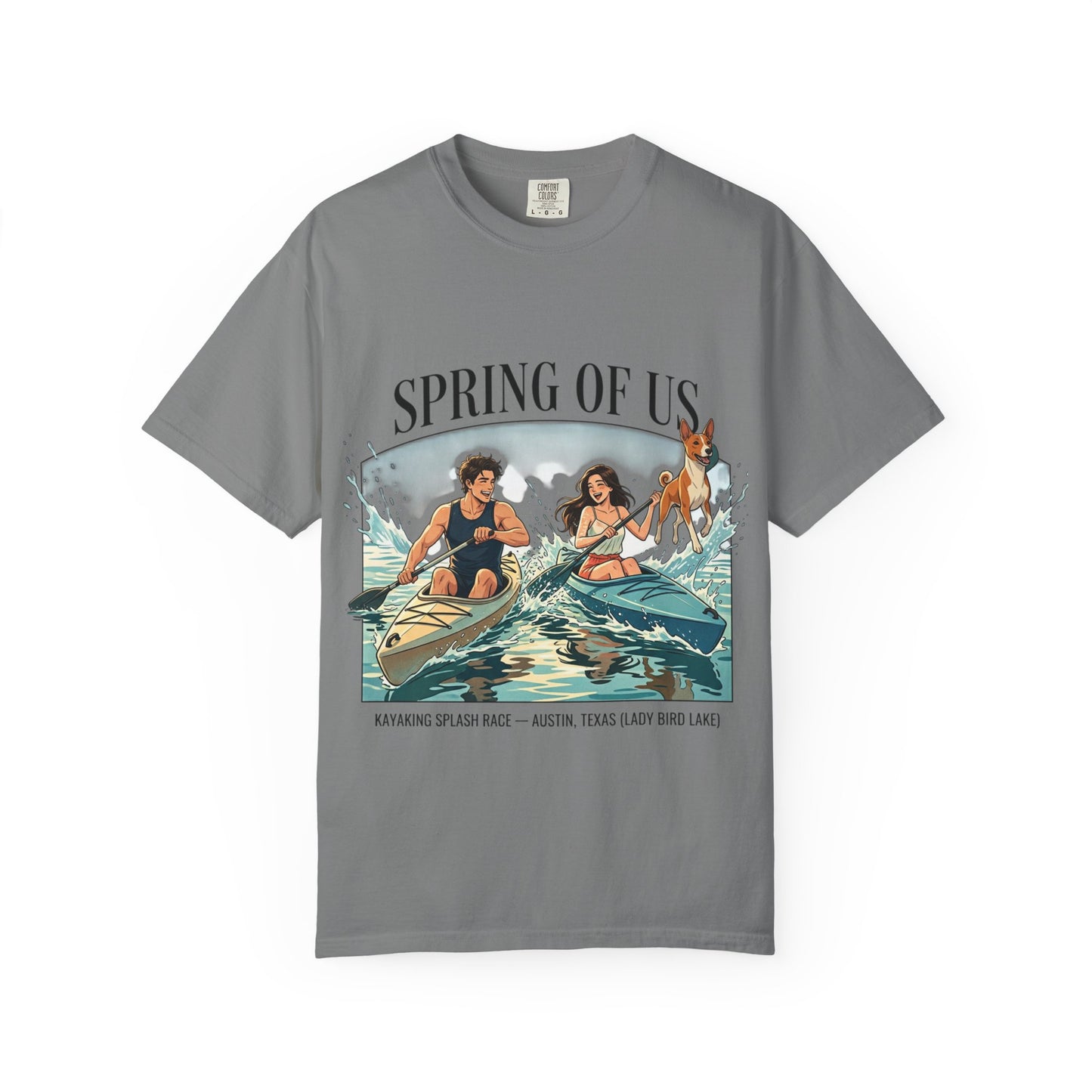 Spring of Us Kayaking T-Shirt — Retro Outdoor Adventure Tee