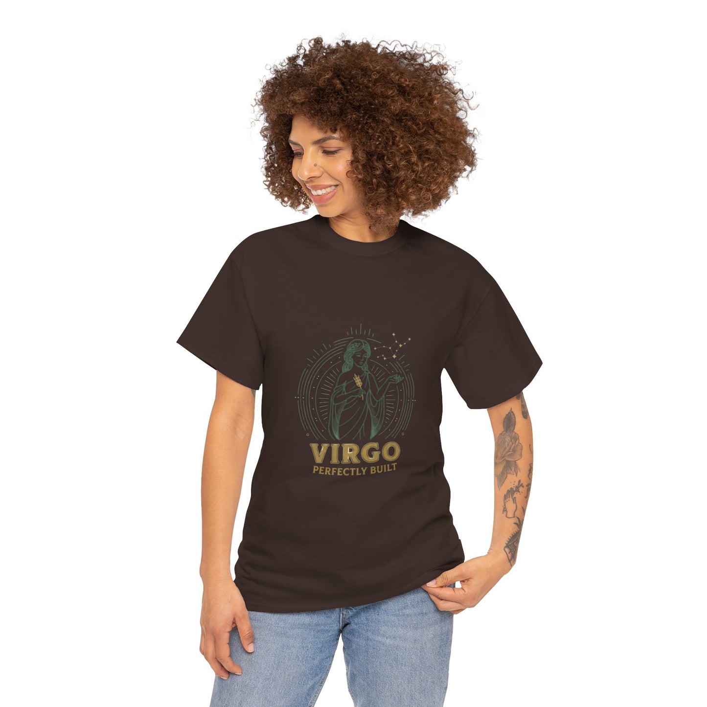 Virgo 'Perfectly Built' Zodiac T-Shirt — Astrology Graphic Tee