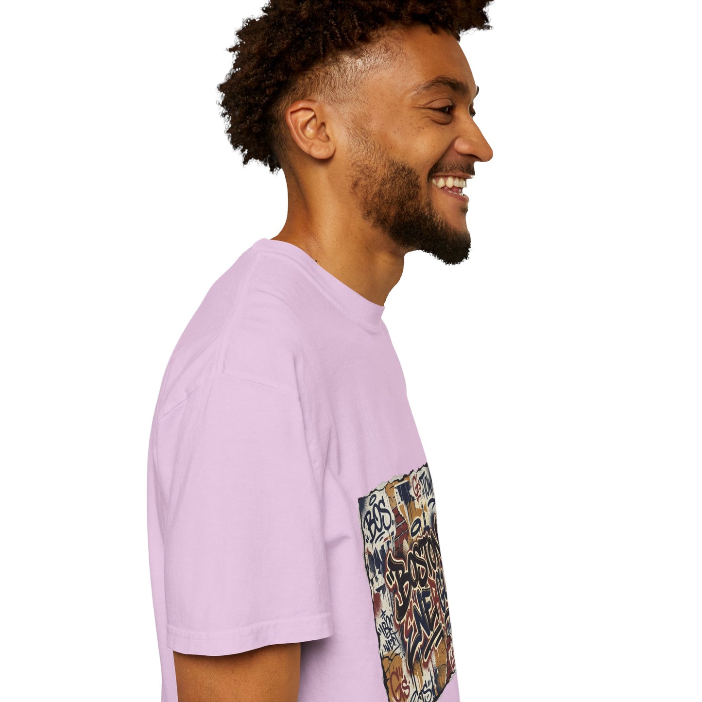 Boston Graffiti Tee — Urban Street Art T‑Shirt