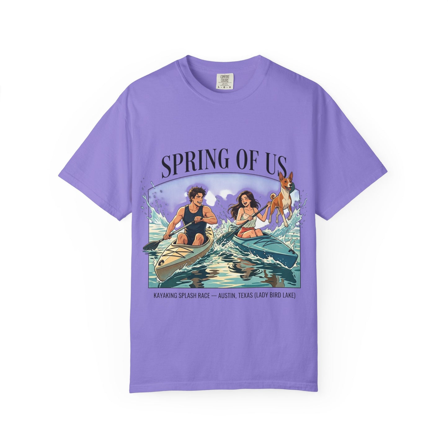 Spring of Us Kayaking T-Shirt — Retro Outdoor Adventure Tee