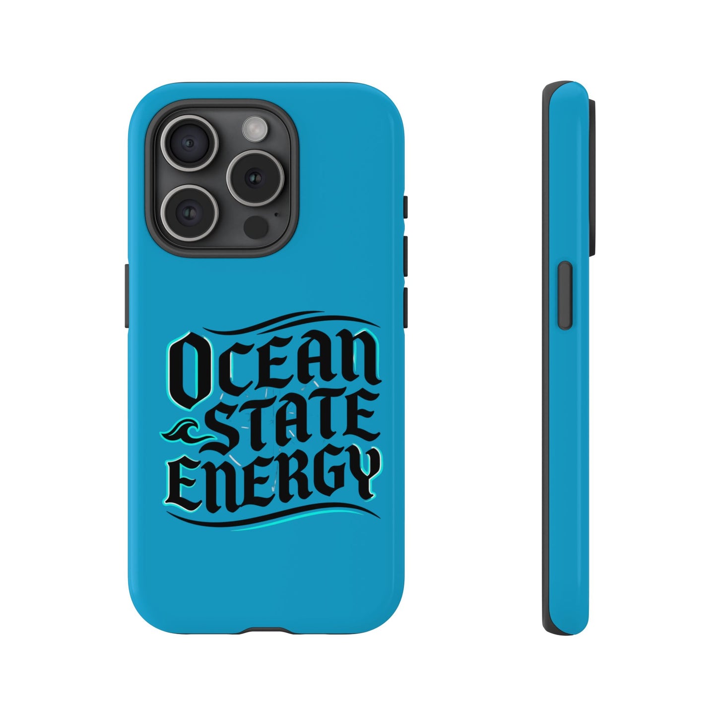 Ocean State Energy Phone Case — Tough Protective iPhone Cover with Nautical Script