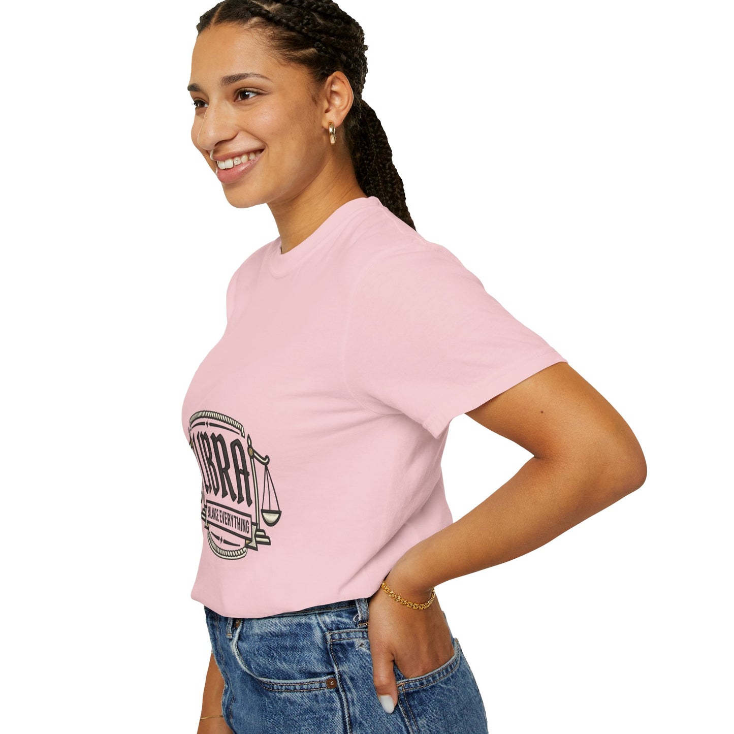 Libra Zodiac T-Shirt — "Balance Everything" Scales Design