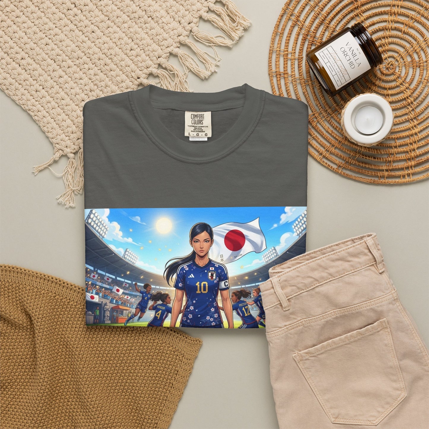 Soccer Player Japan T-Shirt — Japan Flag Soccer Fan Tee