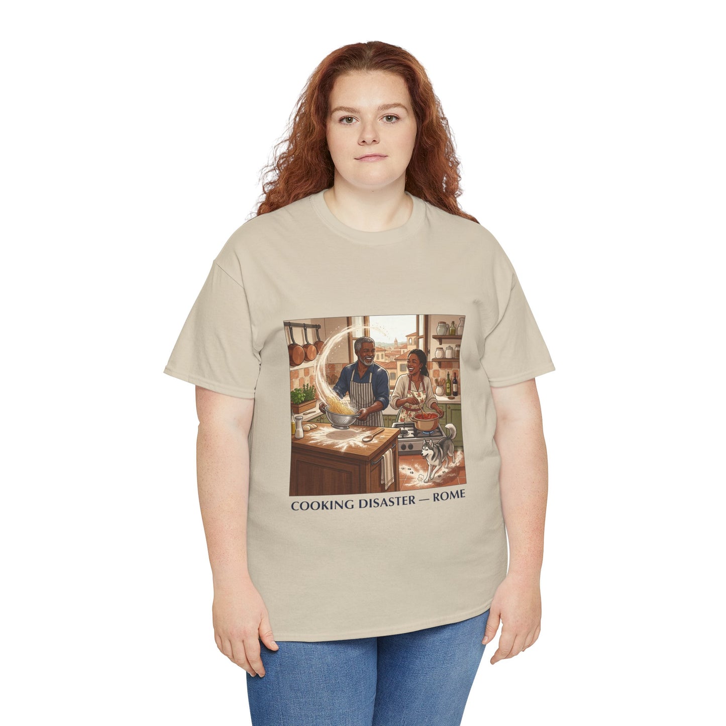 T-Shirt — 'Cooking Disaster — Rome' Illustrated Cooking Tee