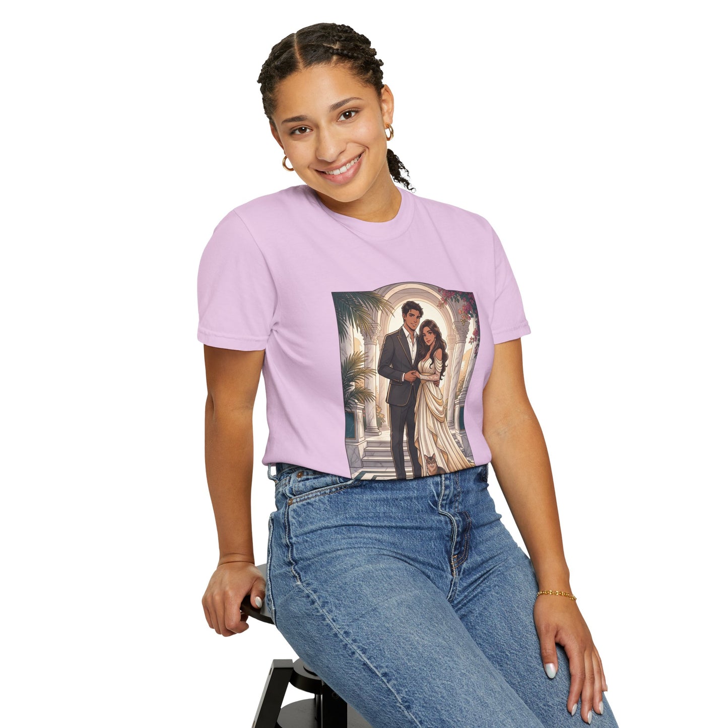 Romantic Vintage Wedding Portrait T-Shirt — "In Every Lifetime, I'd Find You"
