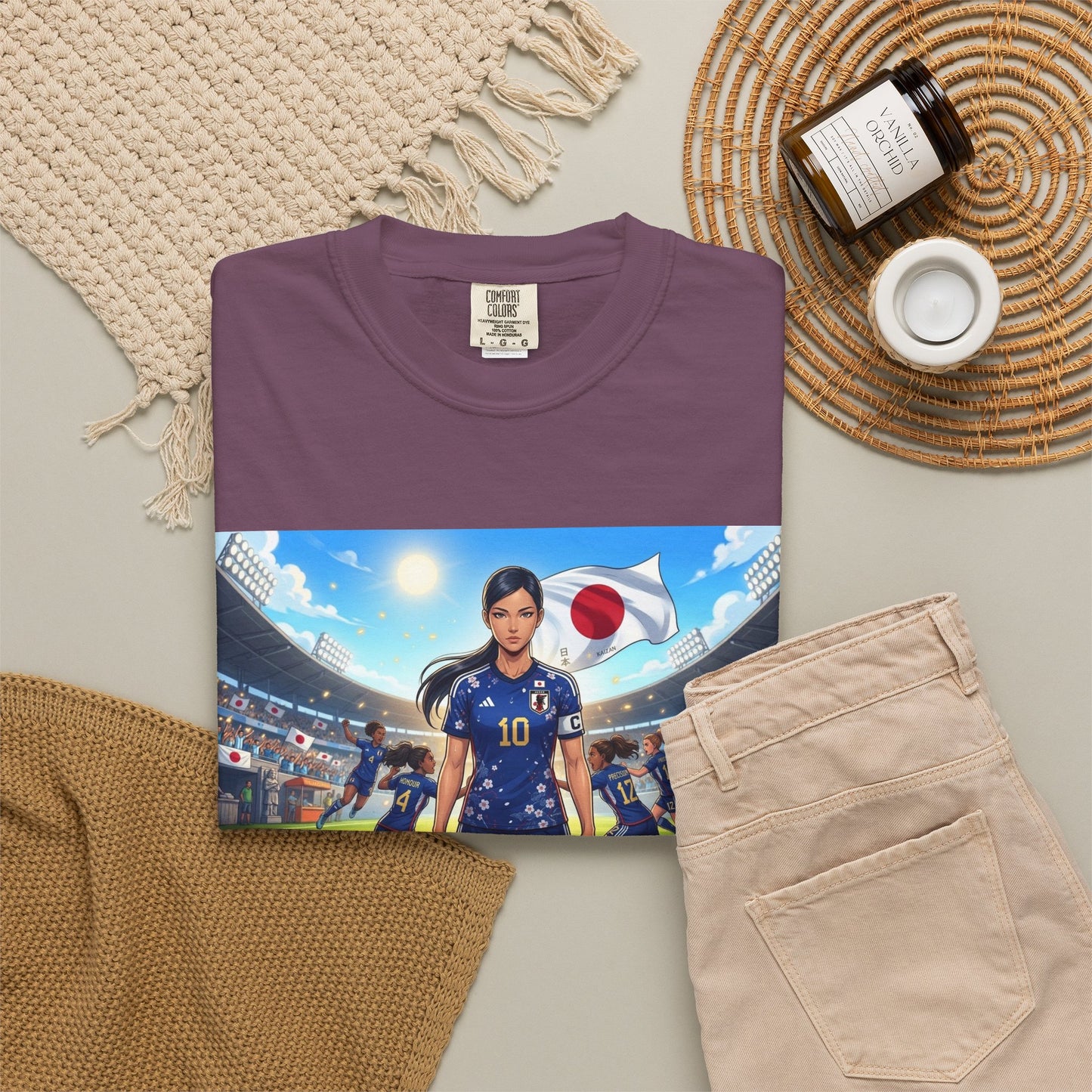Soccer Player Japan T-Shirt — Japan Flag Soccer Fan Tee