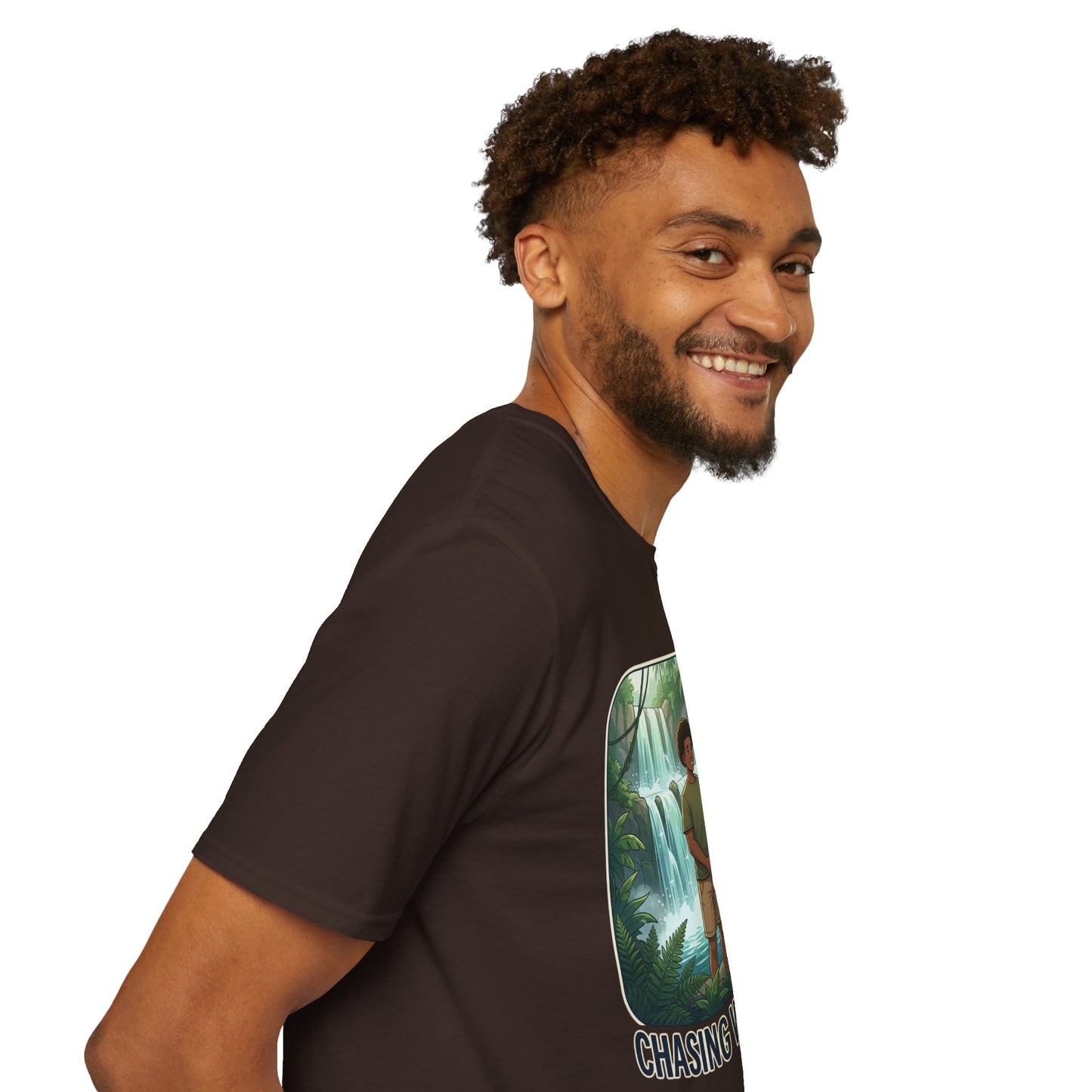 Chasing Waterfalls T-Shirt — Couple Adventure Graphic Tee