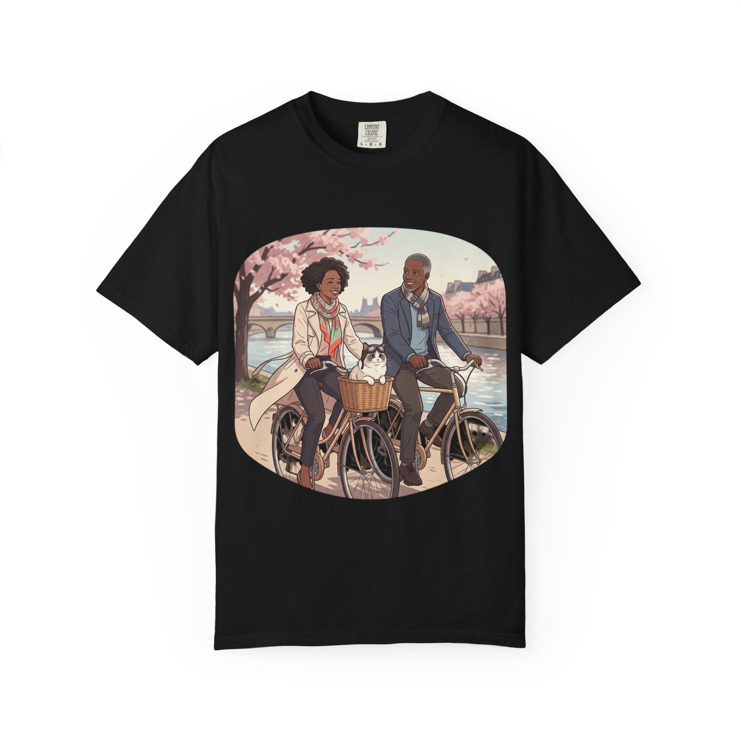 Couples Cherry Blossom Bike Ride T-Shirt