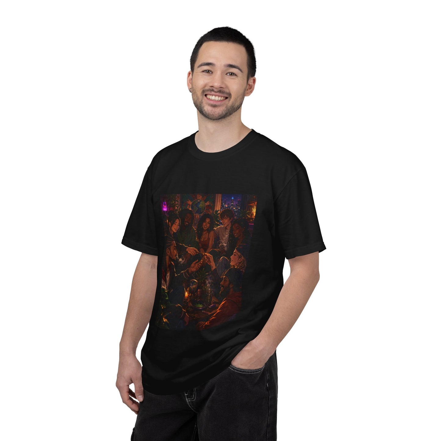 OUR MEMORIES - Vintage Night Party Scene T-Shirt