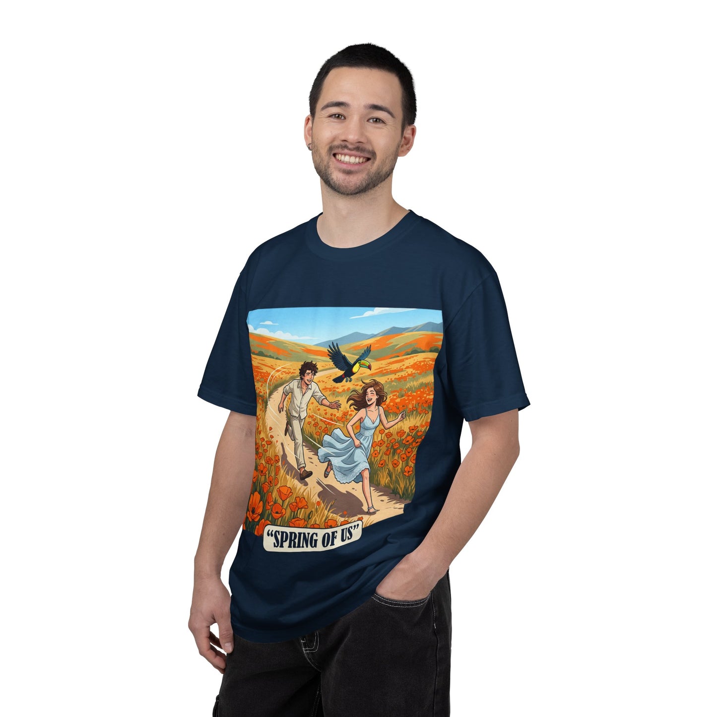 Spring of Us T-Shirt — Romantic Field Illustration Tee