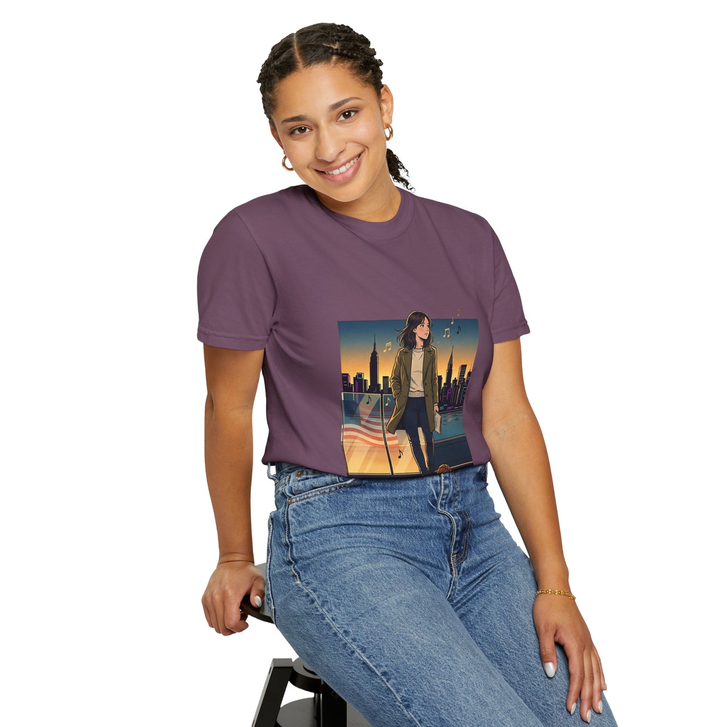 GLOBAL ENERGY: HER CITY, HER STORY— City Sunset Graphic T-Shirt