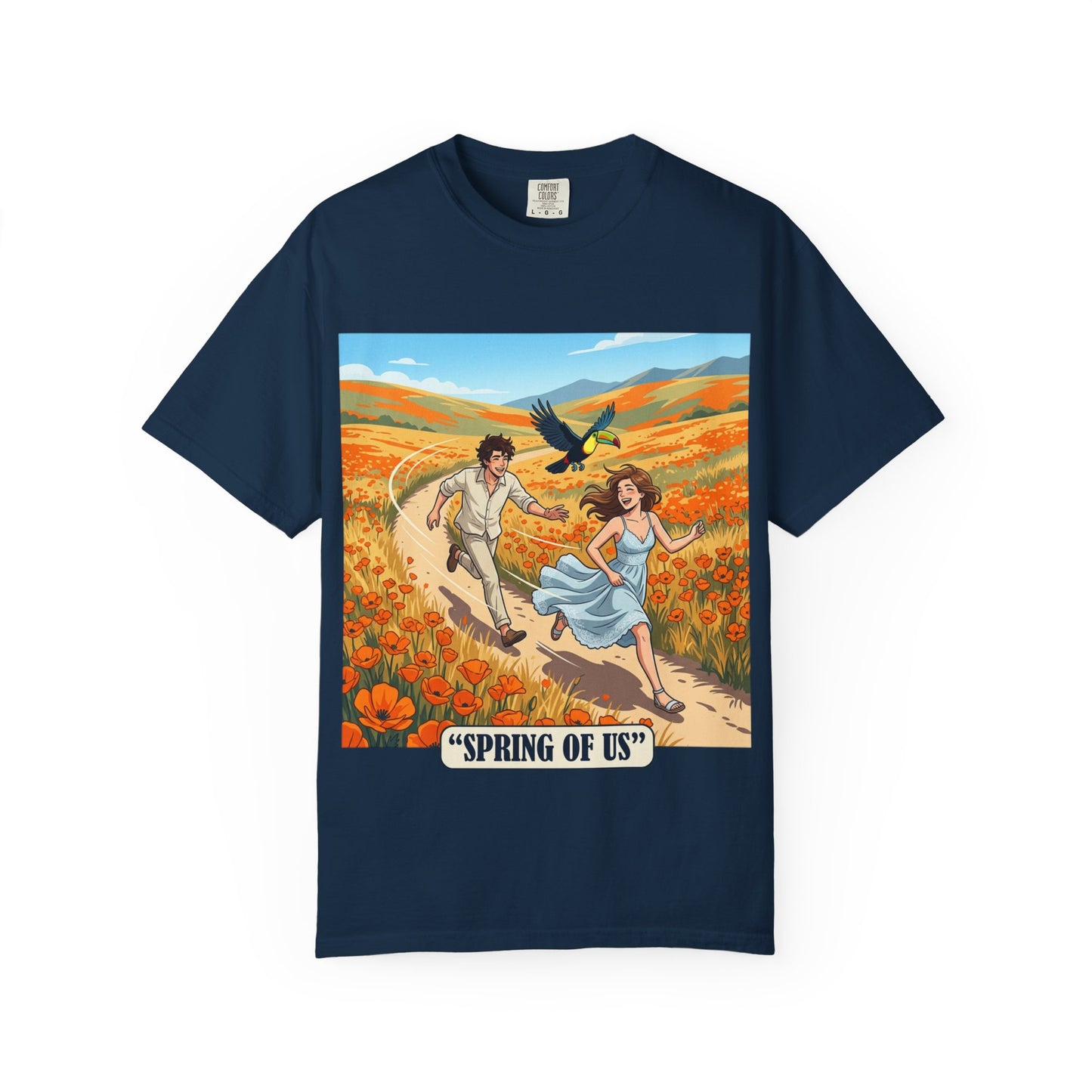 Spring of Us T-Shirt — Romantic Field Illustration Tee